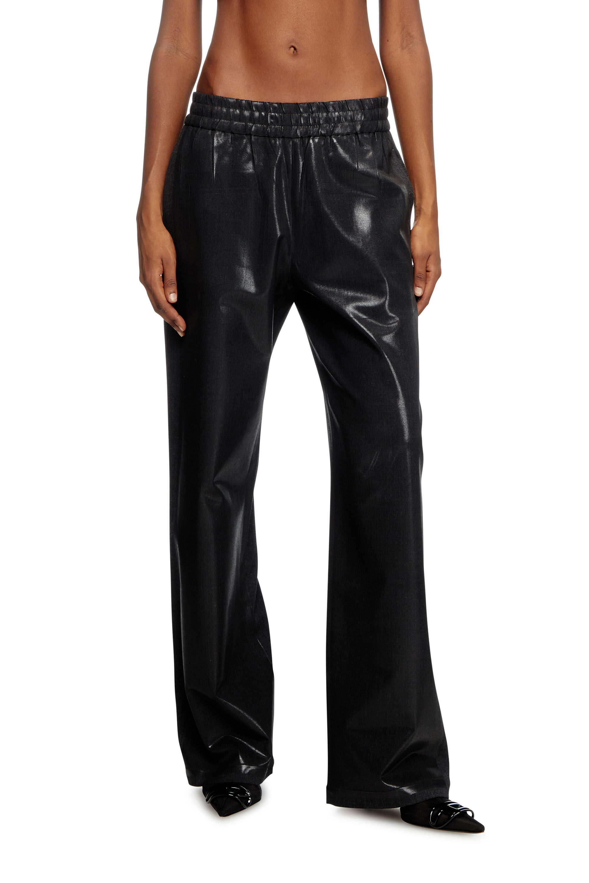 Diesel - P-DREY, Pantalon de survêtement avec fit ample Femme in Noir - 3