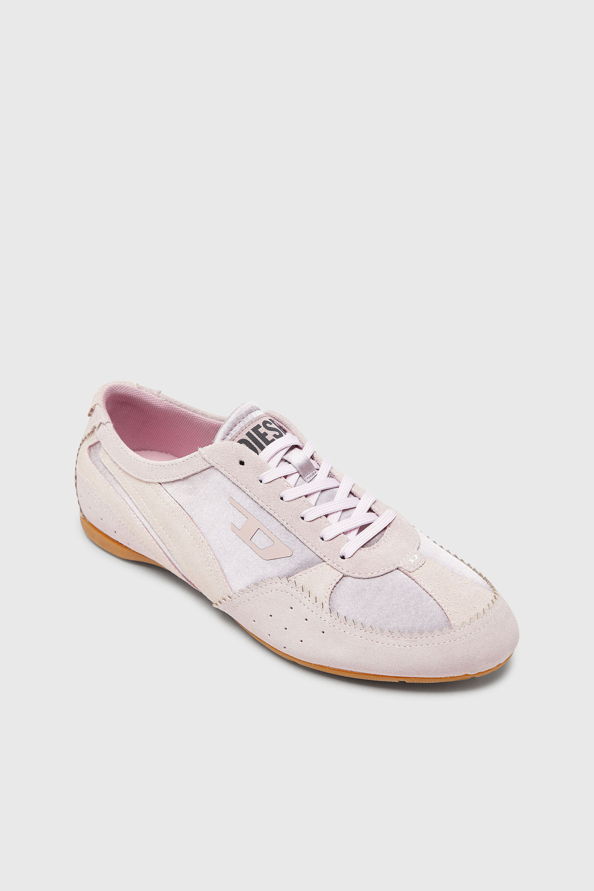 Diesel - D-MILE LOW II W, D-Mile-Baskets avec empi&egrave;cements en su&egrave;de Femme in Rose - 6