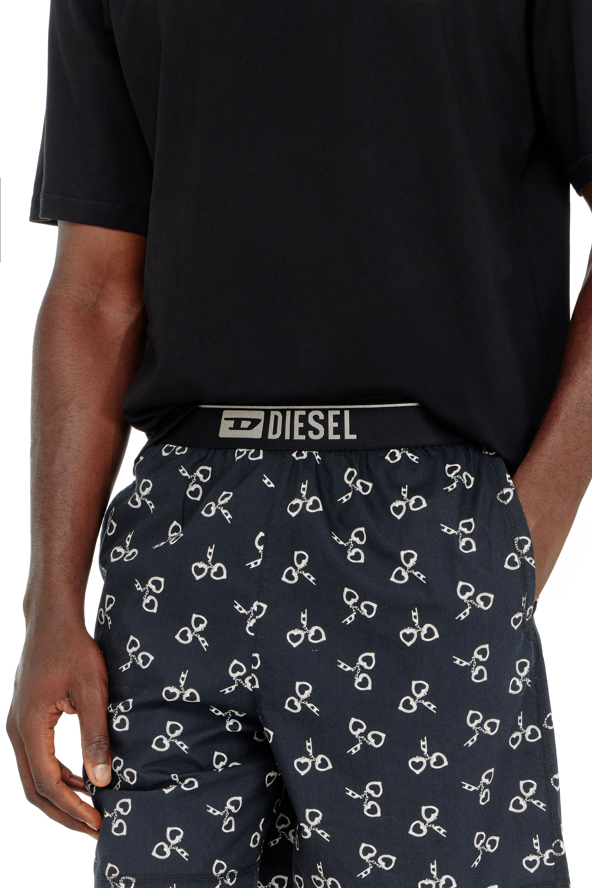 Diesel - KIT-JAMES-D-BOX, Pyjama en coton avec motif menottes Homme in ToBeDefined - 4