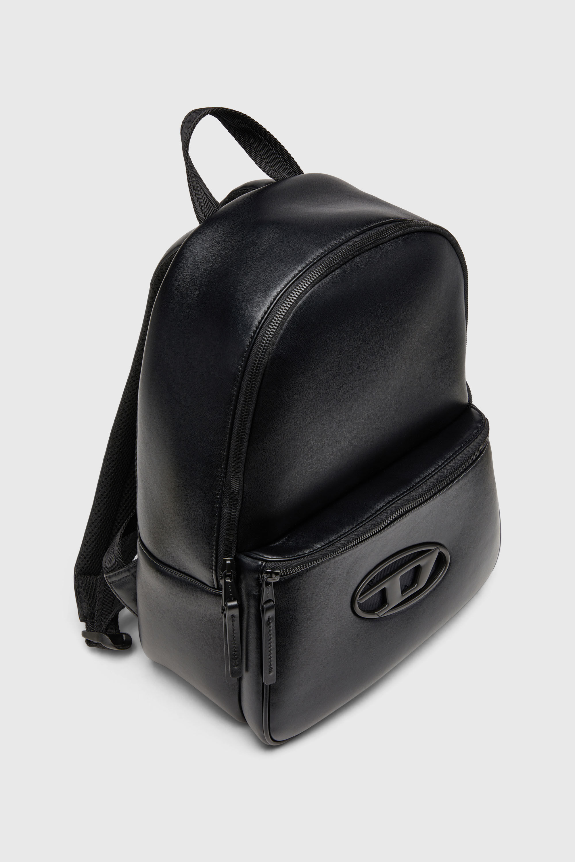 Diesel - HOLI-D BACKPACK M, Holi-D-Sac &agrave; dos en n&eacute;opr&egrave;ne et PU Homme in Noir - 6
