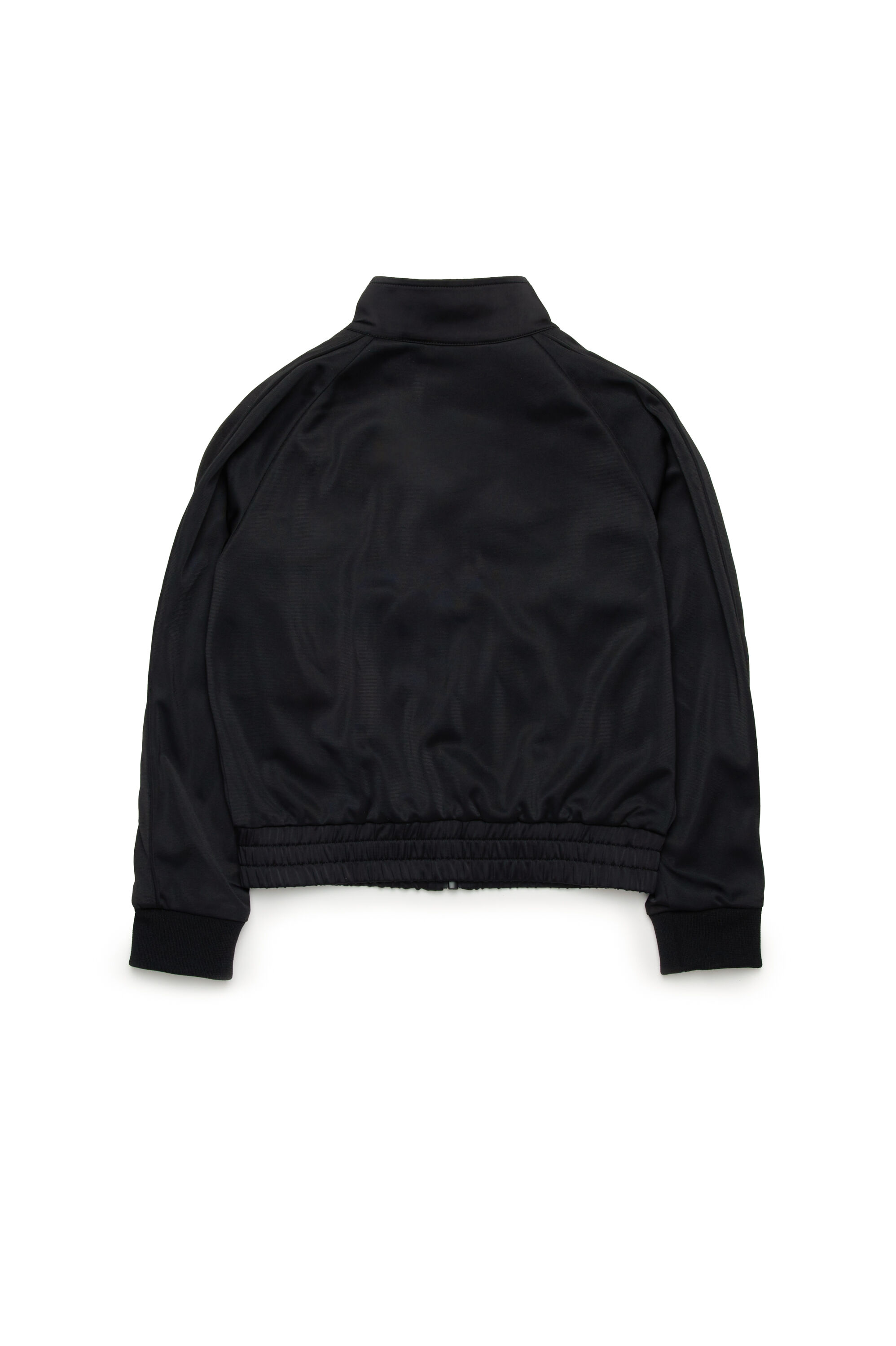 Diesel - SGLORIOUS, Veste de survêtement en satin et jersey technique Femme in Noir - 2