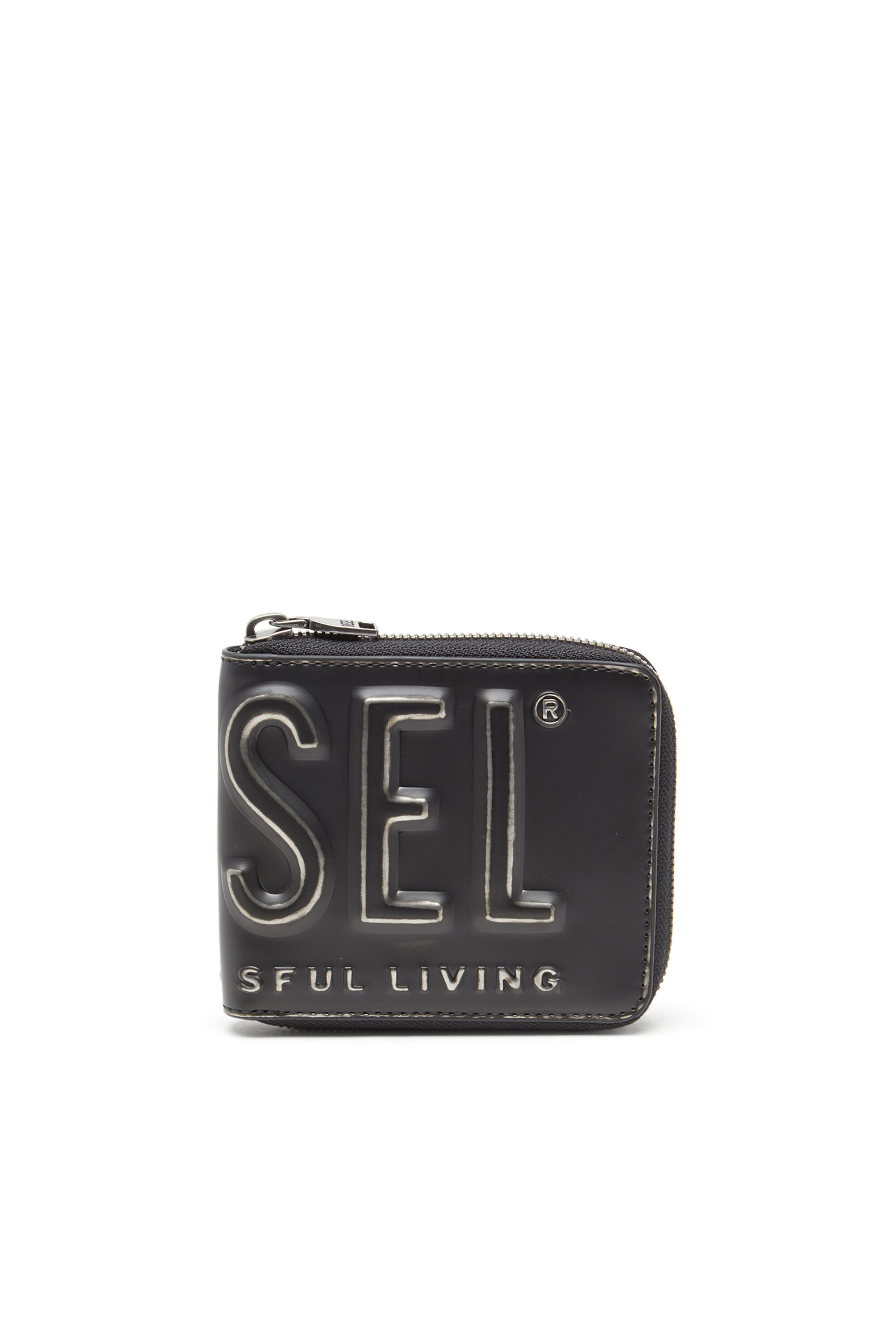 Diesel - DSL 3D- BI FOLD COIN ZIP XS, Portefeuille avec zip Homme in Noir - 1