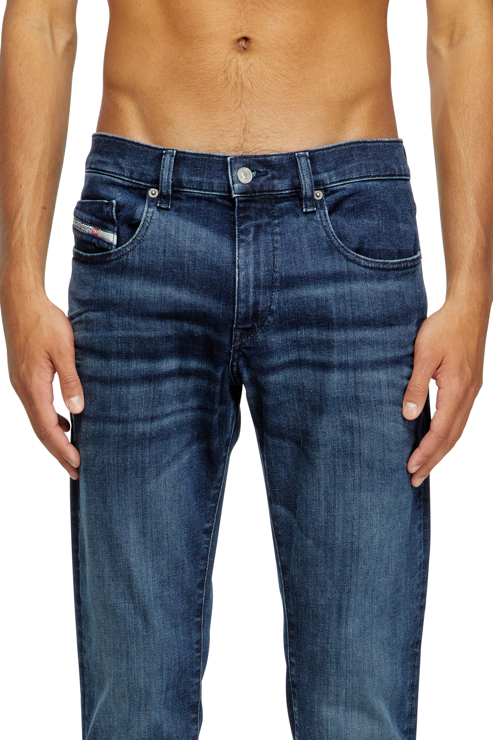 Diesel - Slim Jeans 2019 D-Strukt 0GRDJ Homme, Bleu Foncé - Image 5