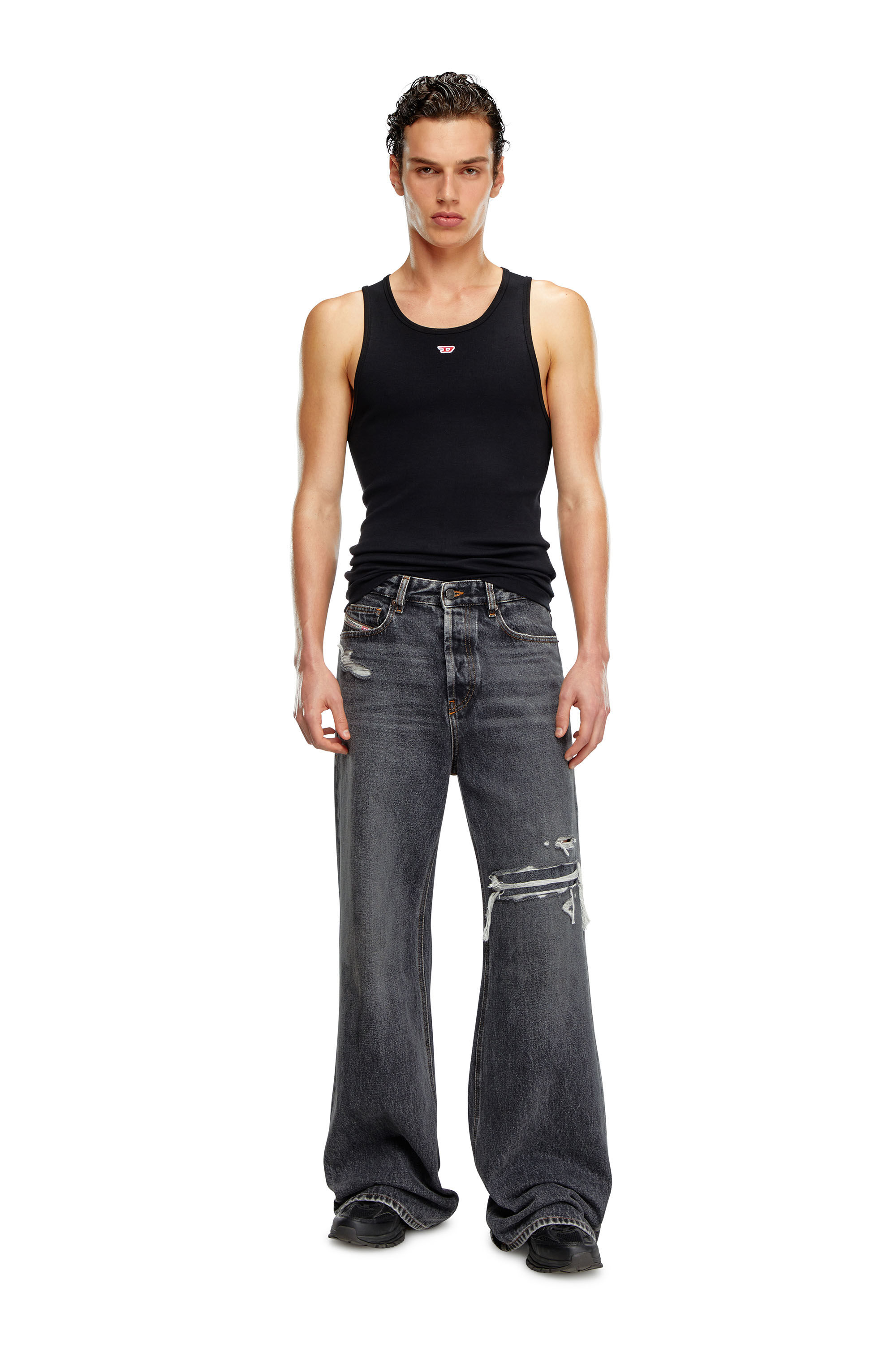1996 D-Sire Femme : Jean relaxed baggy noir/gris foncé | Diesel