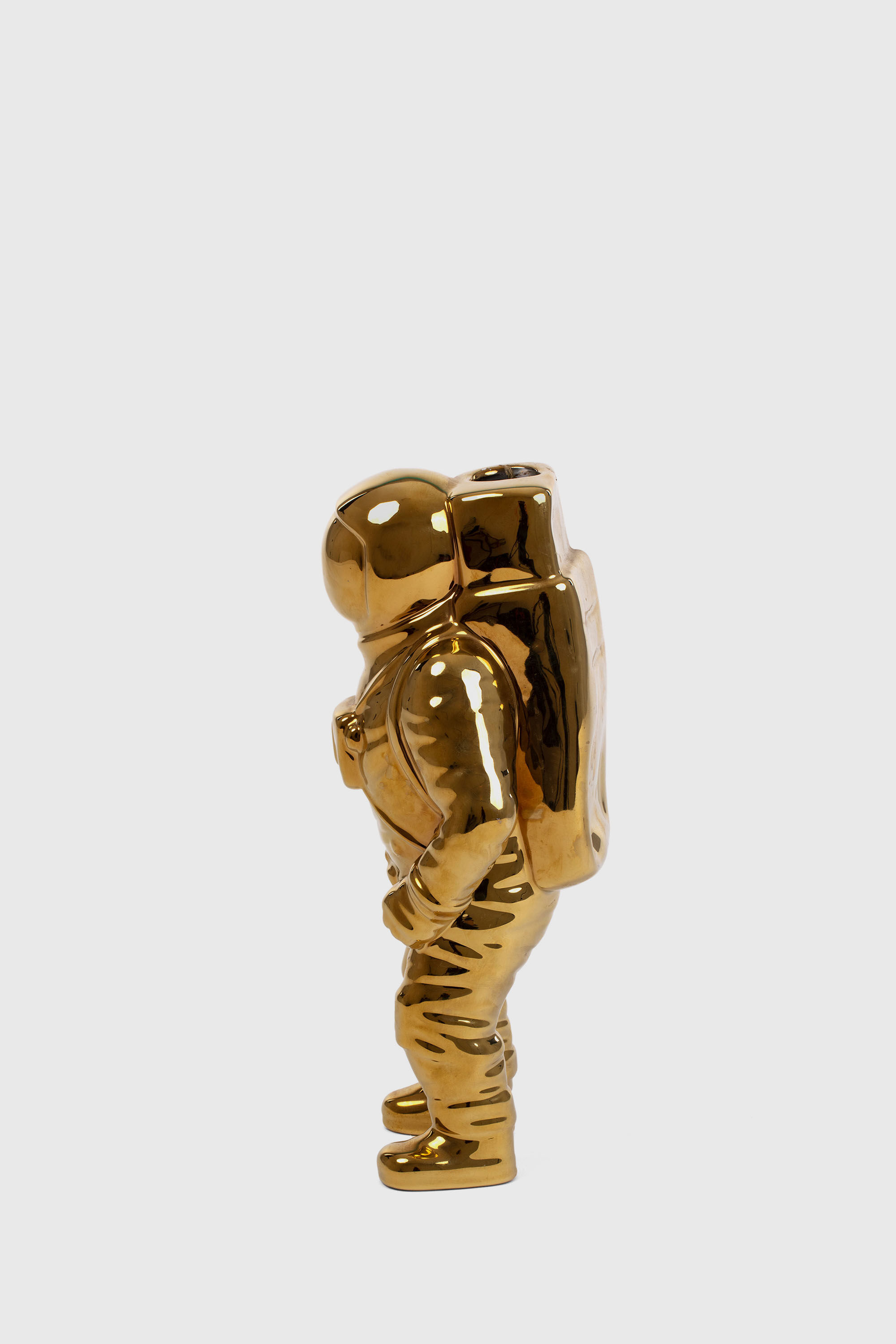 Diesel - 10933 COSMIC DINER, Vase en porcelaine &laquo; Cosmic Diner&nbsp;: Starman Gold&nbsp;&raquo; Mixte in Dor&eacute; - 2