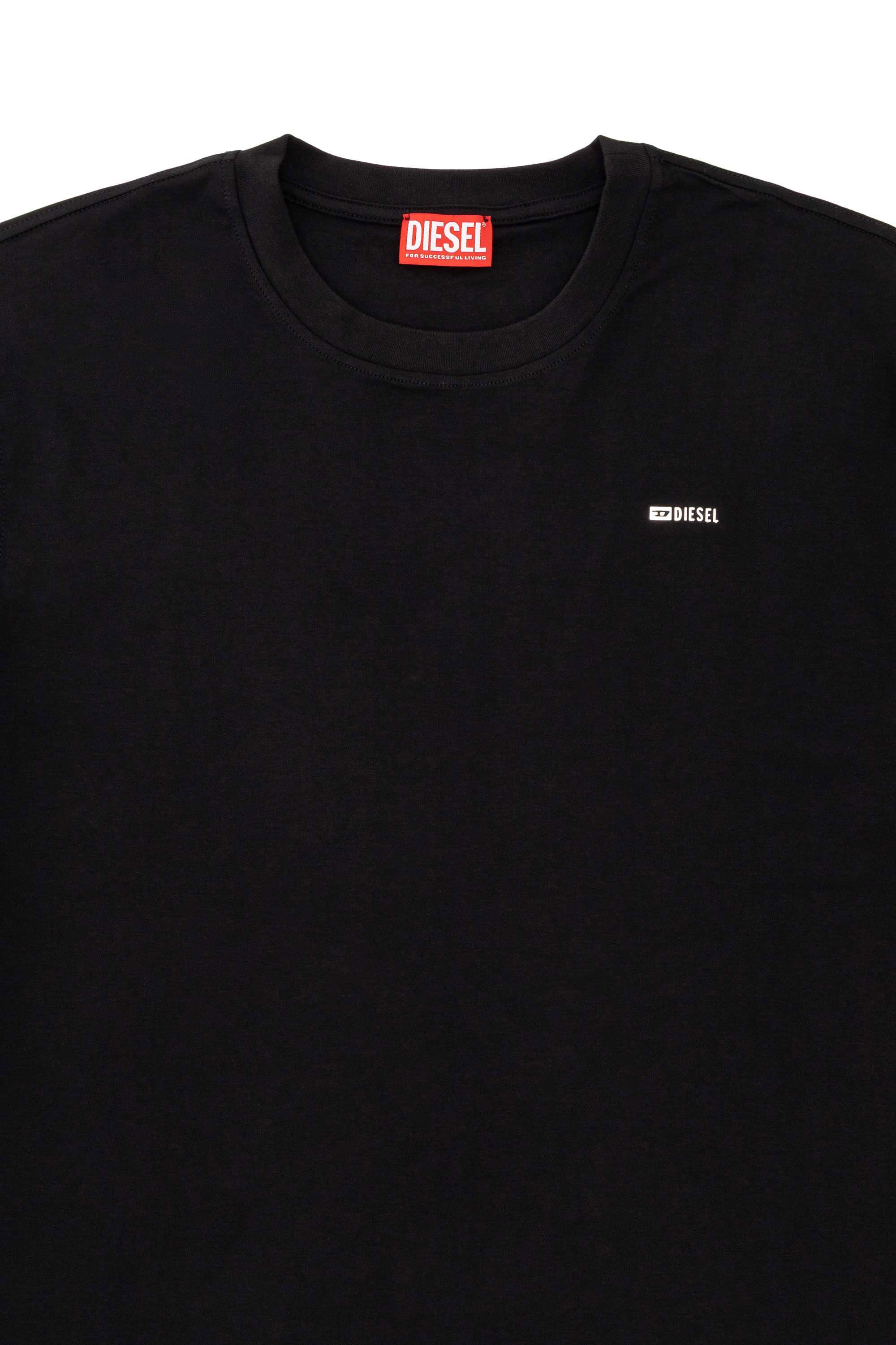 Diesel - T-ADJUST-MET, T-shirt en coton avec petit logo sur la poitrine Homme in Noir - 6