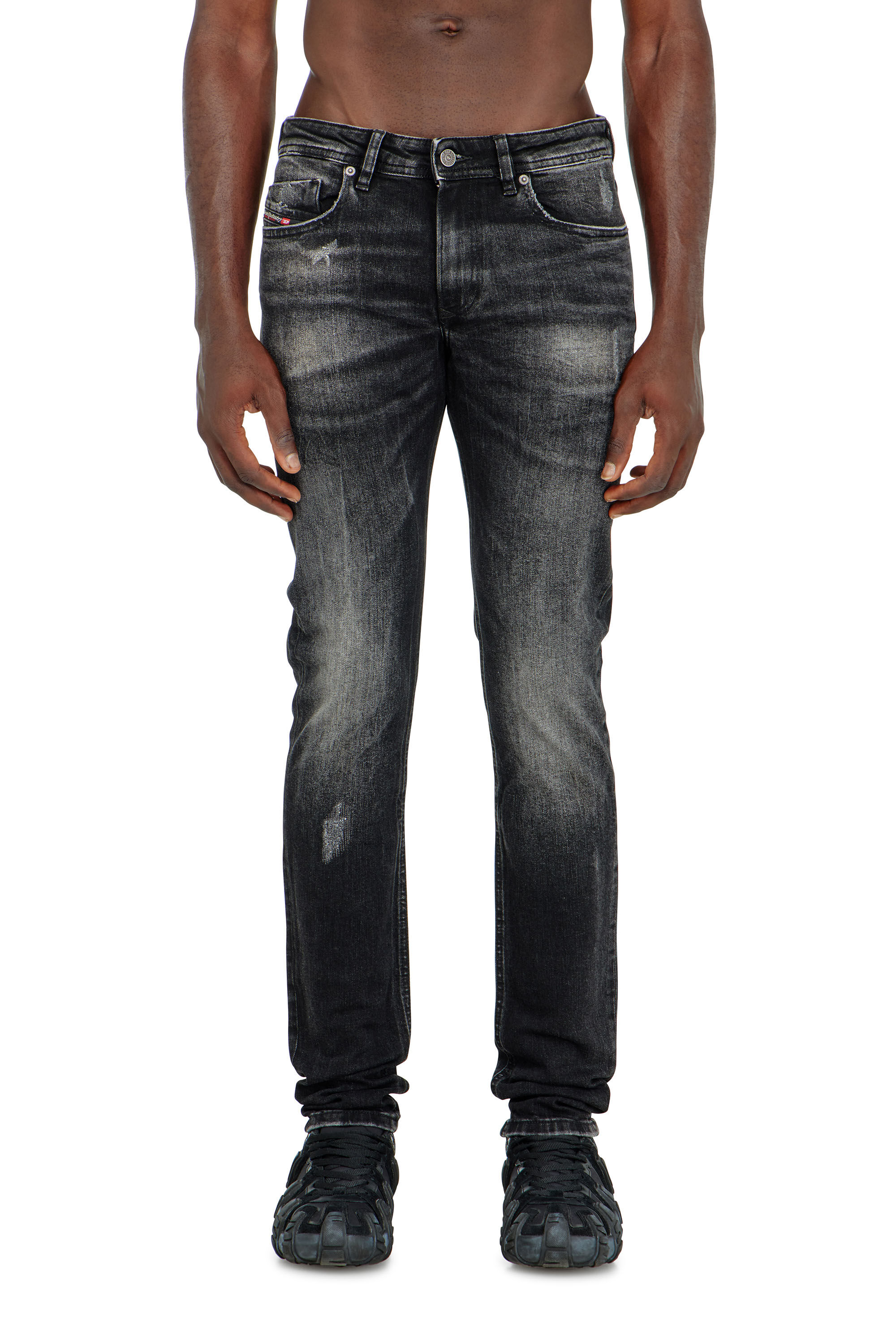 Diesel - Skinny Jeans 1979 Sleenker 0DBDP Homme, Noir/Gris fonc&eacute; - Image 4