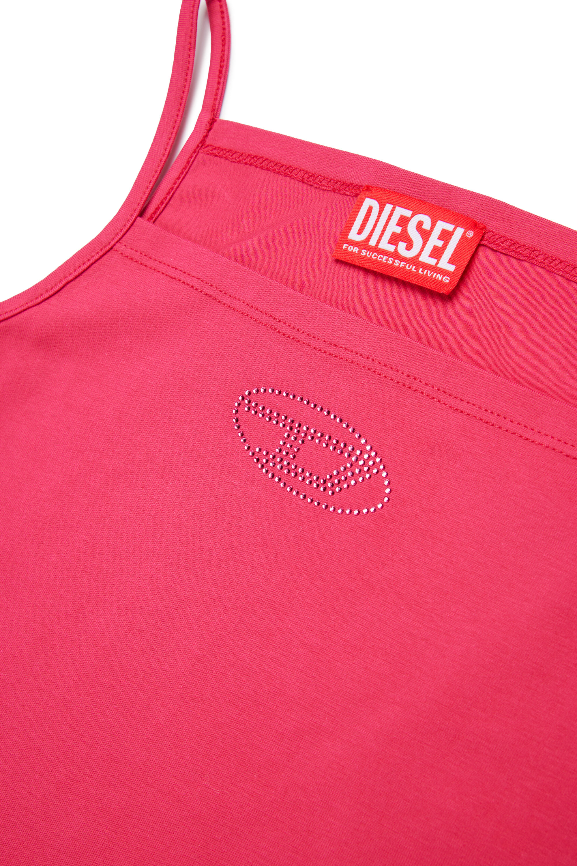 Diesel - TRIND, Caraco avec logo Oval D en cristal Femme in Rose - 4