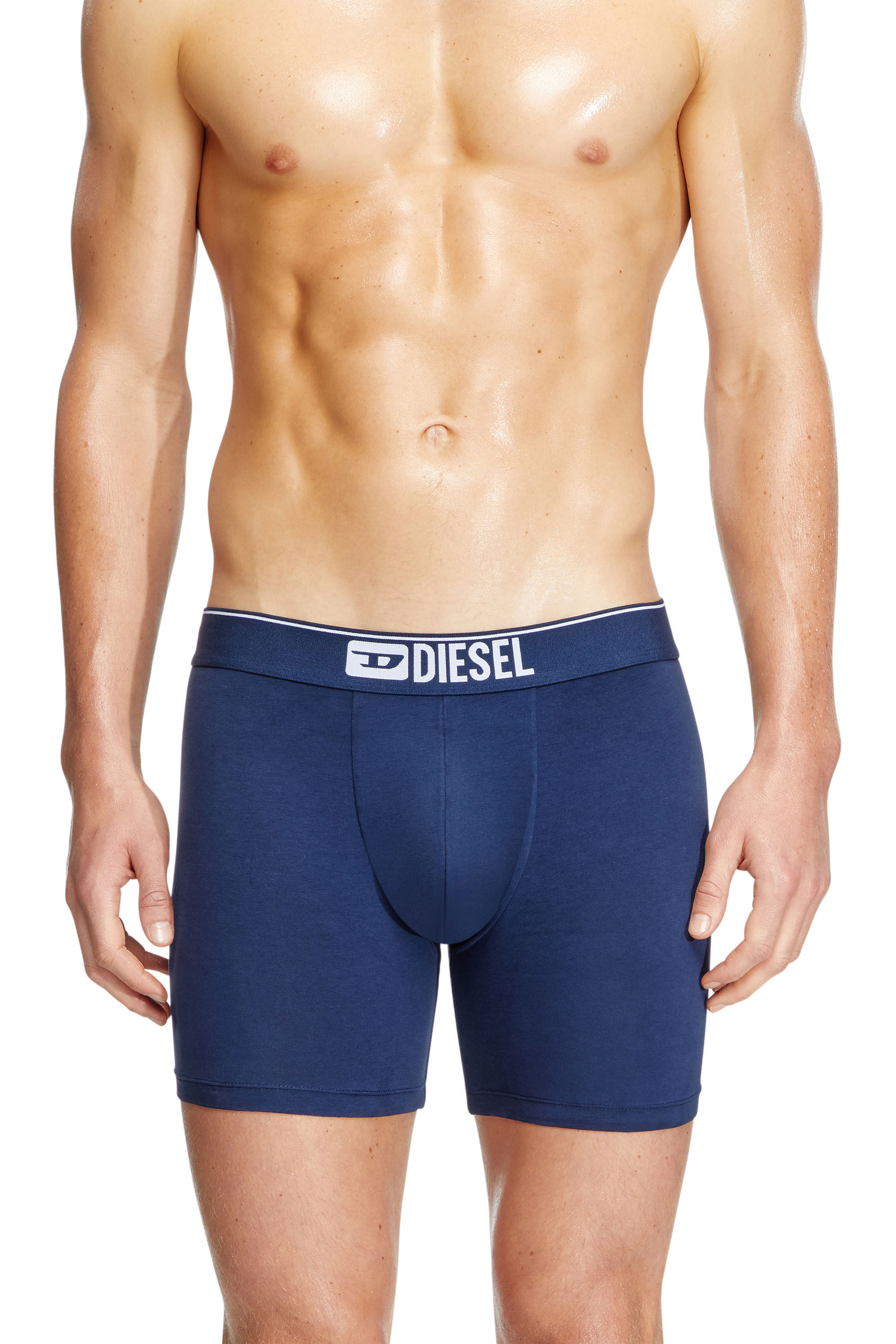 Diesel - MAX-3PACK, Lot de trois boxer en coton stretch Homme in Polychrome - 3