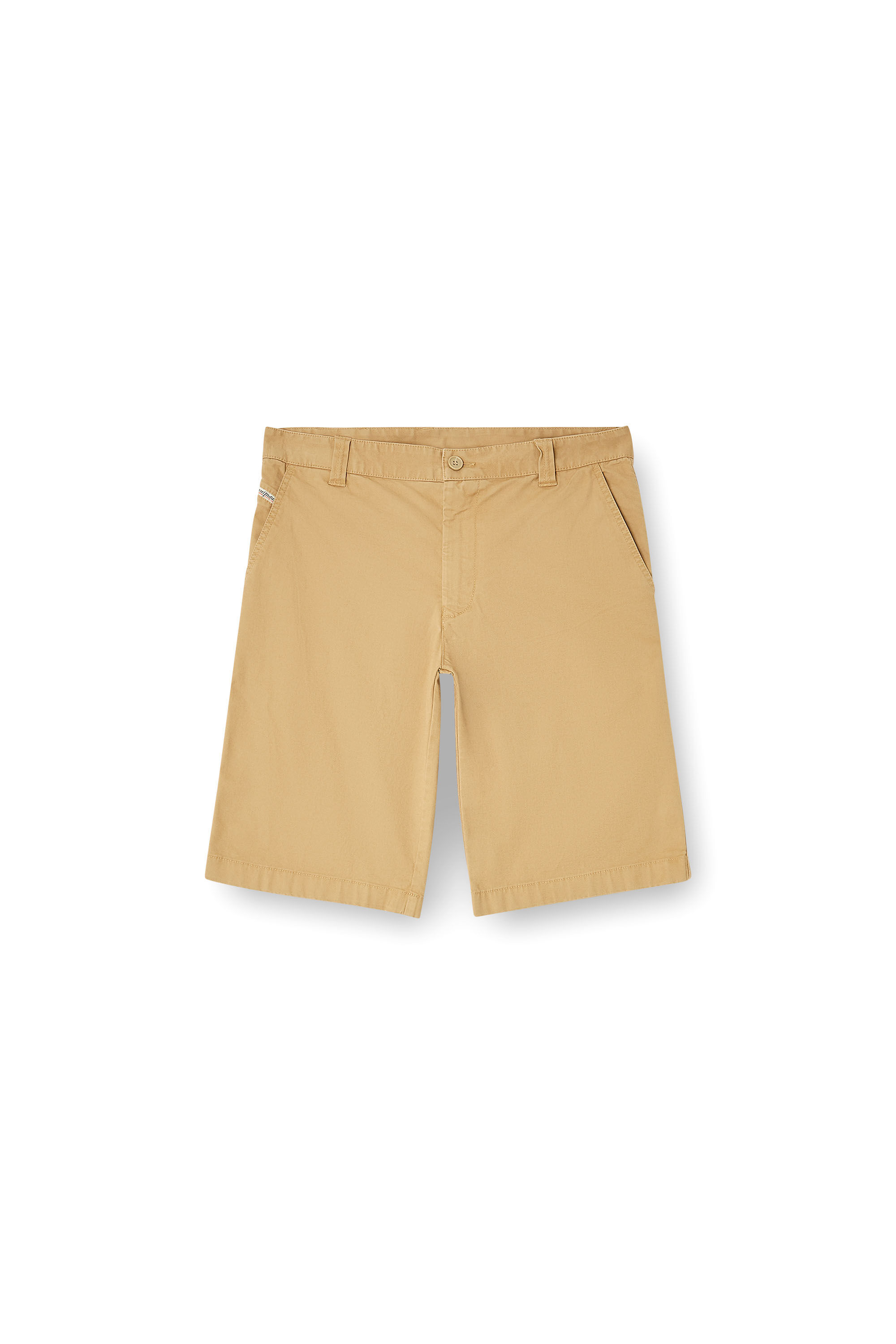 Diesel - P-DEFINE-SHORT-EPCH, Short en coton délavé Homme in Beige - 2