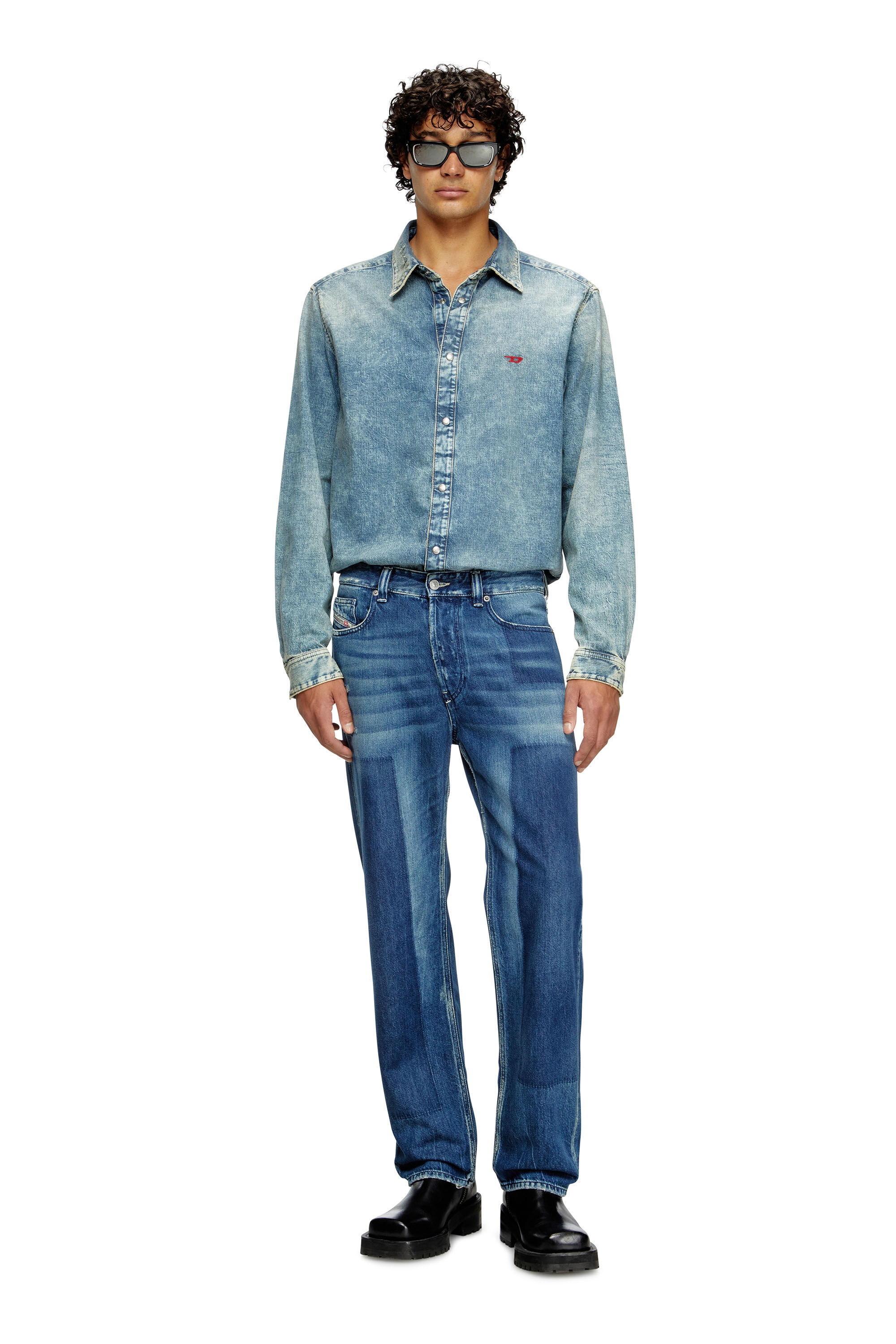 Diesel - Regular Jeans 2024 D-Macs 09M52 Homme, Bleu Foncé - Image 1