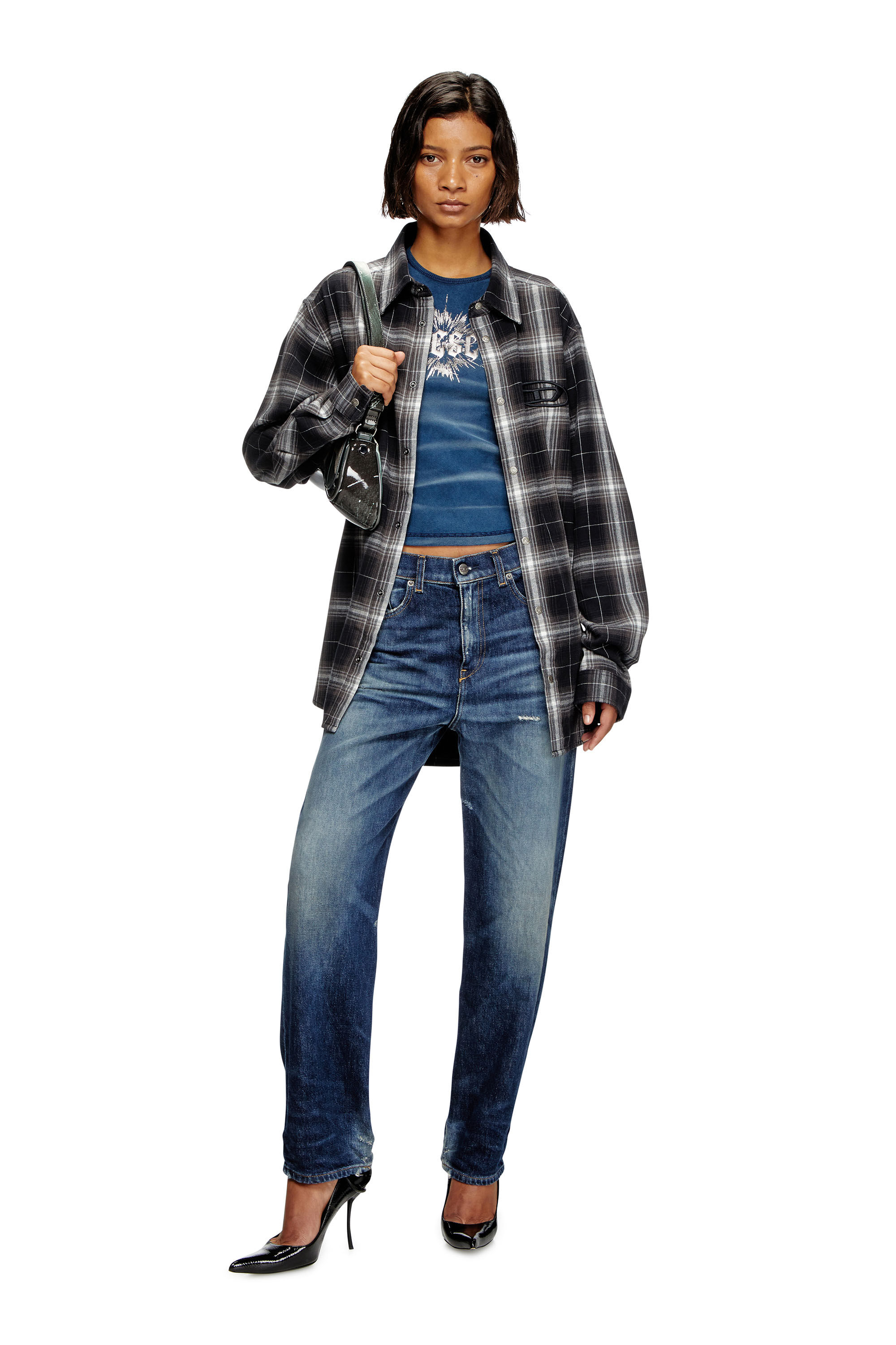 Diesel - Regular Jeans 2016 D-Air 09J56 Femme, Bleu Fonc&eacute; - Image 1