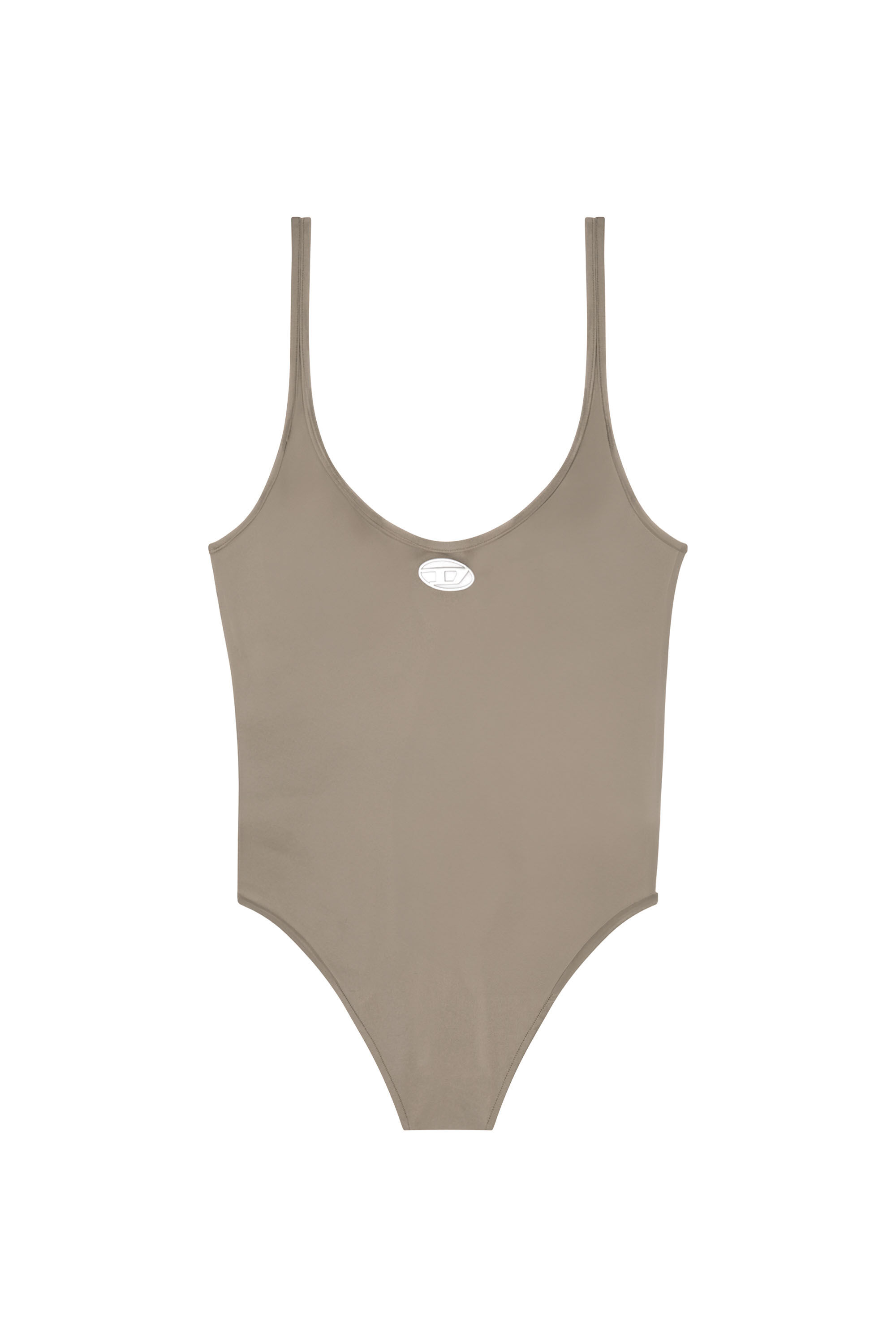 Diesel - MEGAN-UTLT, Body en microfibre avec logo découpé Femme in Marron - 2