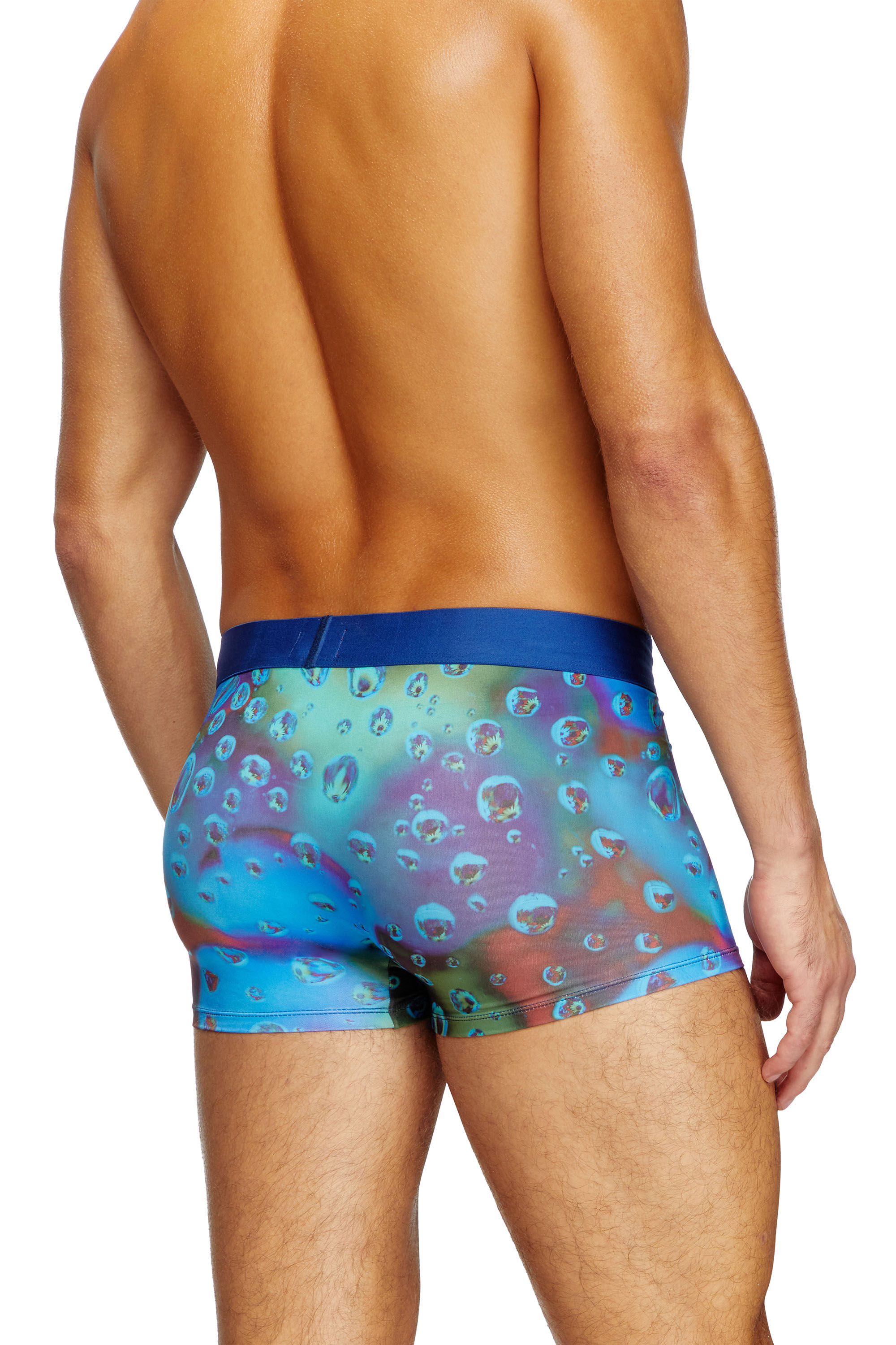 Diesel - DAMIEN-D-POP-40, Boxer avec imprimé Acid Rain Homme in Bleu - 4