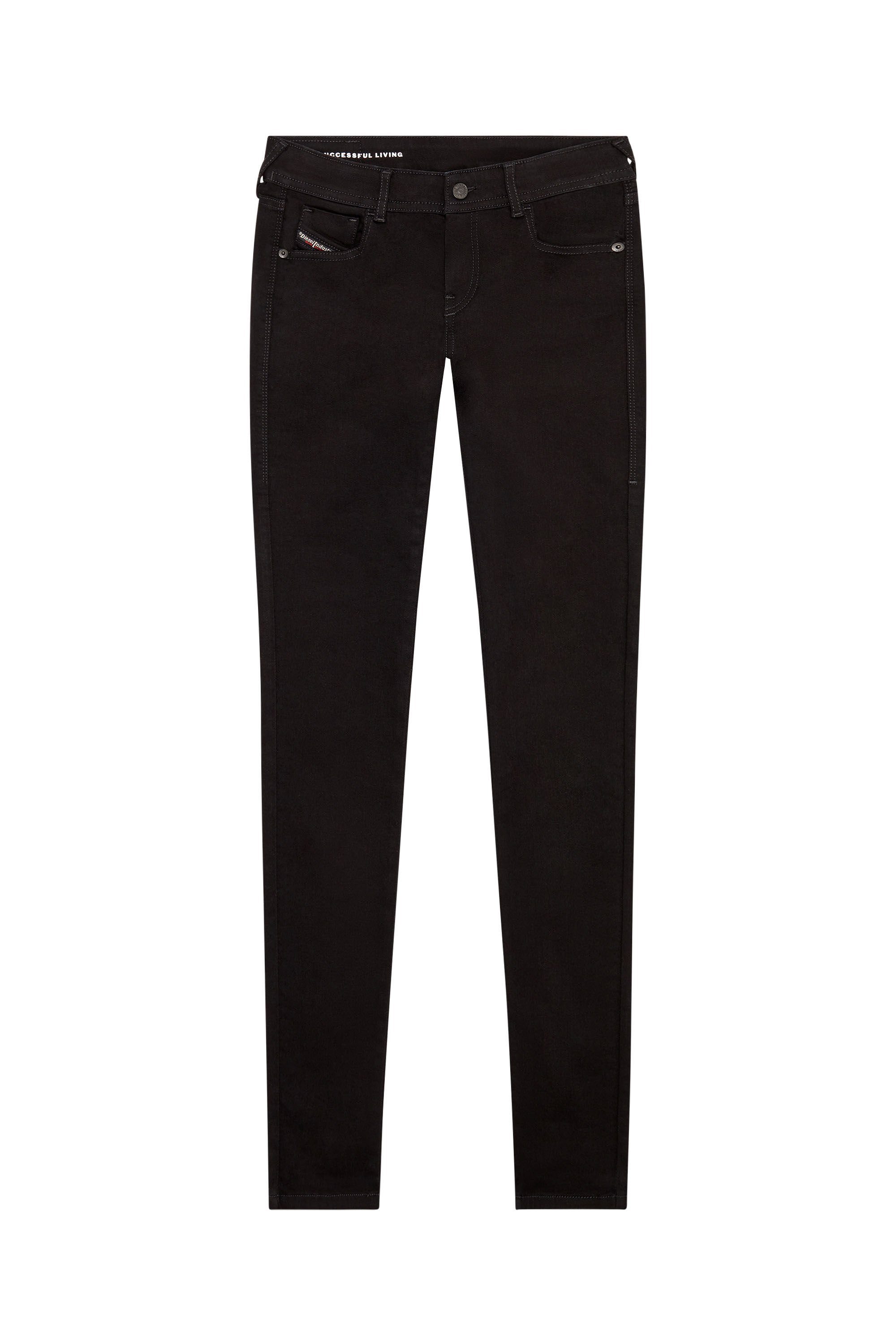 Diesel - 2018 SLANDY-LOW 069EF Super skinny Jeans, Noir/Gris foncé - Image 2