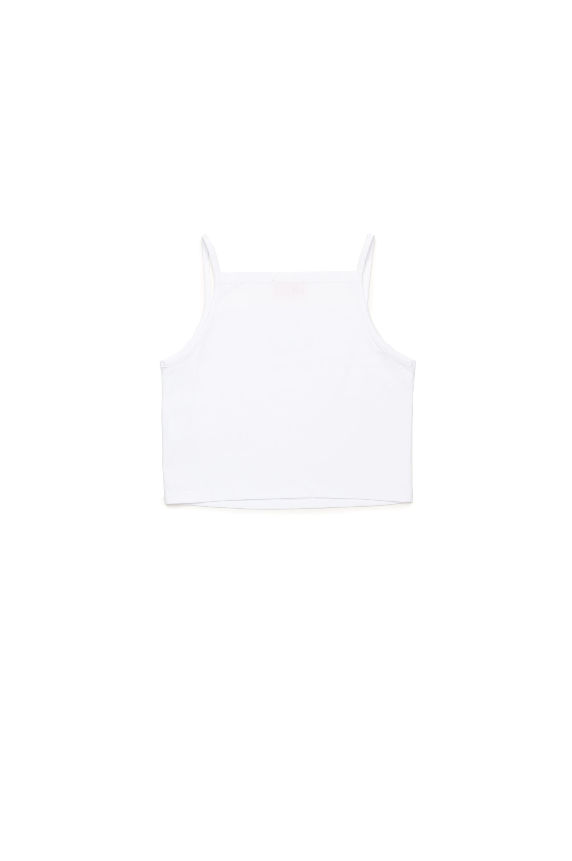 Diesel - TRIND, Caraco avec logo Oval D en cristal Femme in Blanc - 2