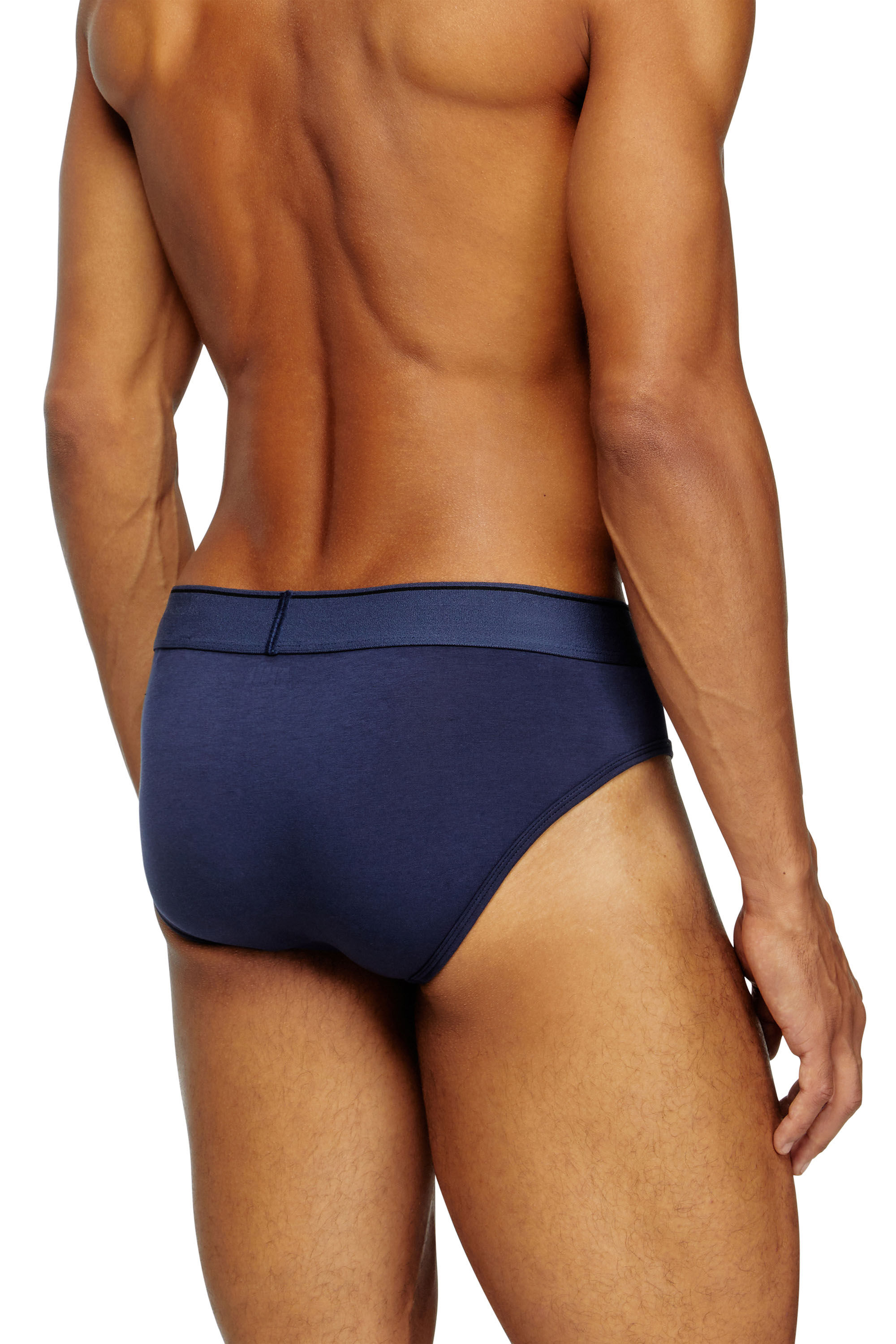 Diesel - UMBR-ANDRETHREEPACK, Lot de trois slips couleur unie à logo Homme in Polychrome - 4