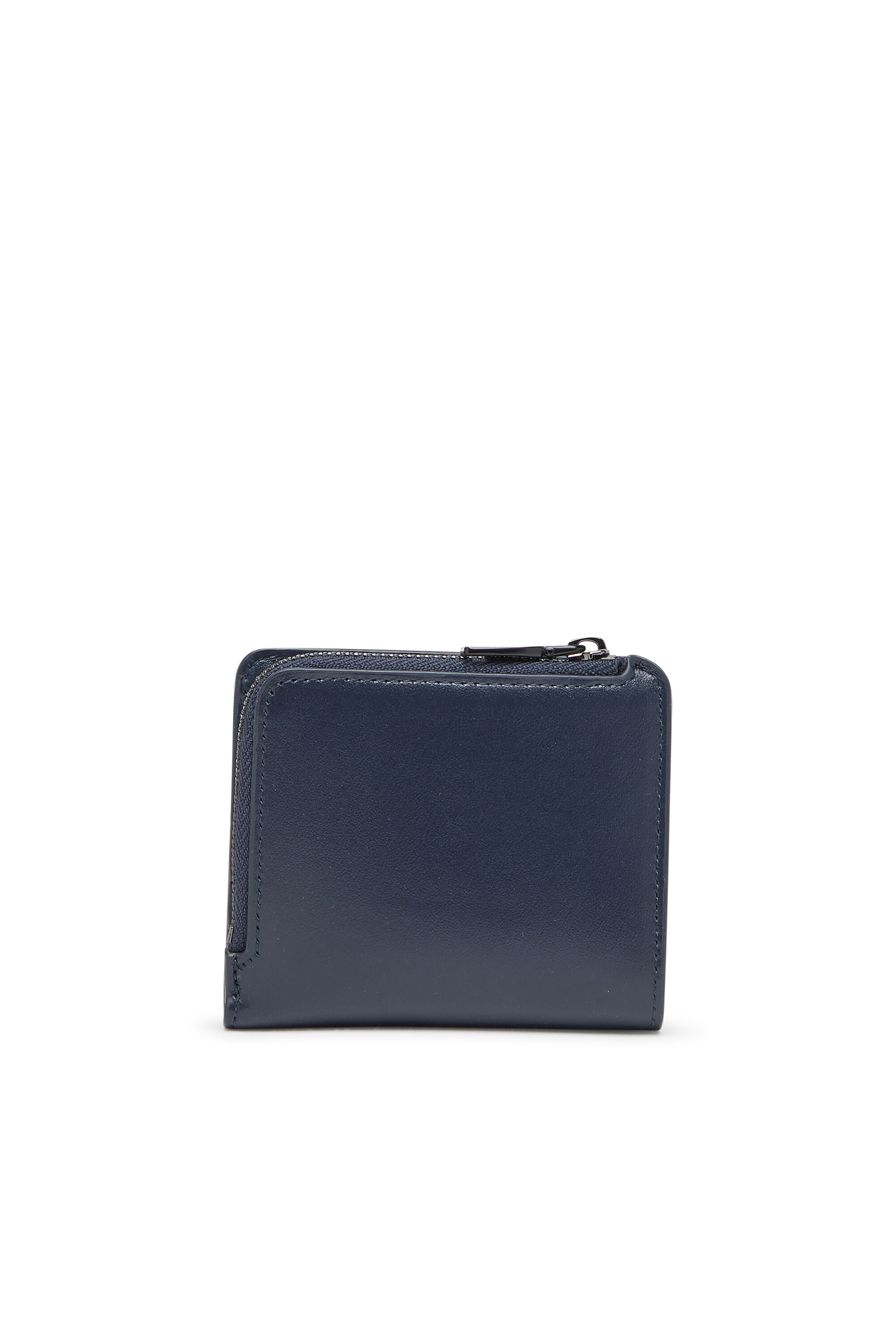 Porte-cartes en cuir zippé Homme | Bleu | Diesel FR