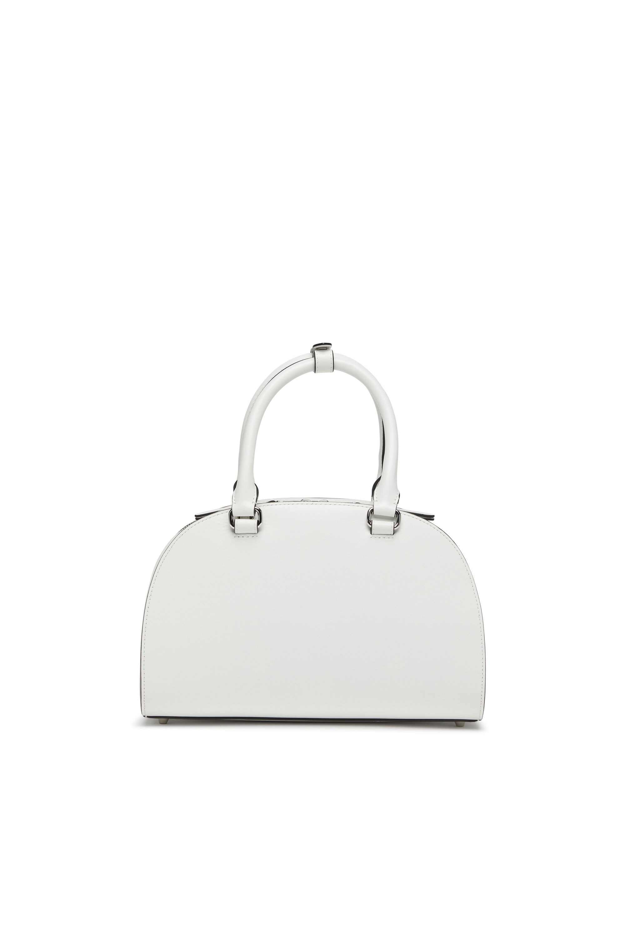 Diesel - 1DR DOME TOP HANDLE, Sac bowling en cuir Femme in Blanc - 3