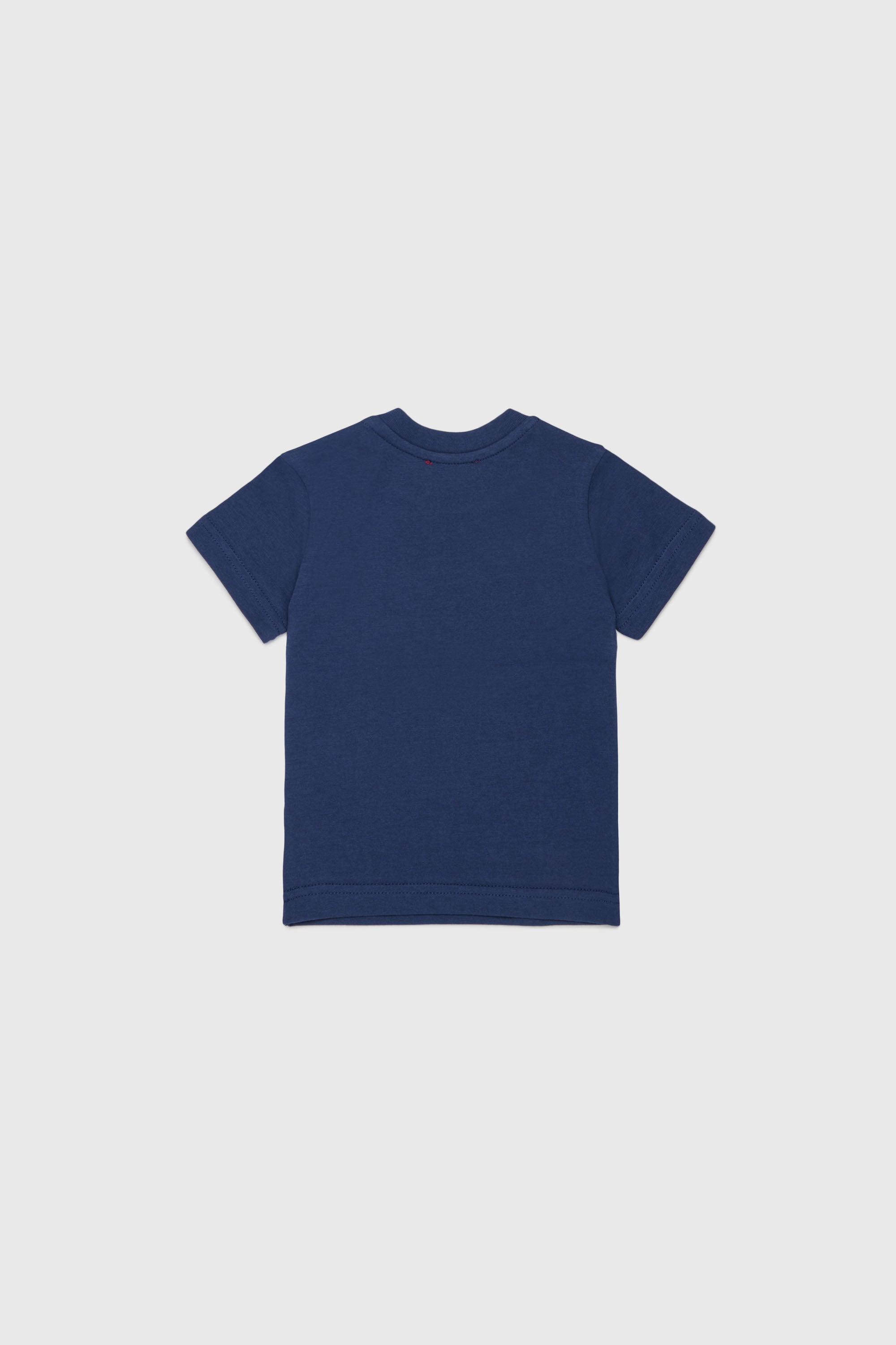 Diesel - TSINB, Man's Cotton T-shirt with slogan print in Dark Blue - 2