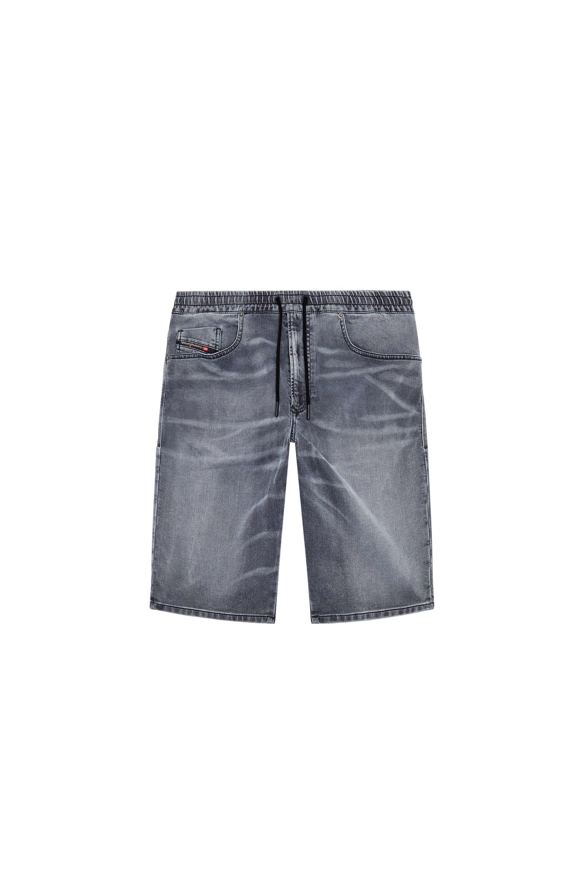 Diesel - 2033 D-KROOLEY-SHORT JOGG, Short chino en JoggJeans Homme in Noir - 2