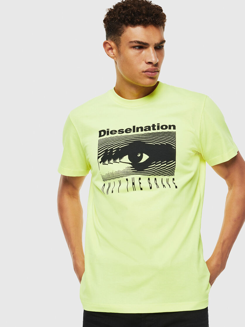 T Diego J4 Homme T Shirt Avec Imprimé Diesel