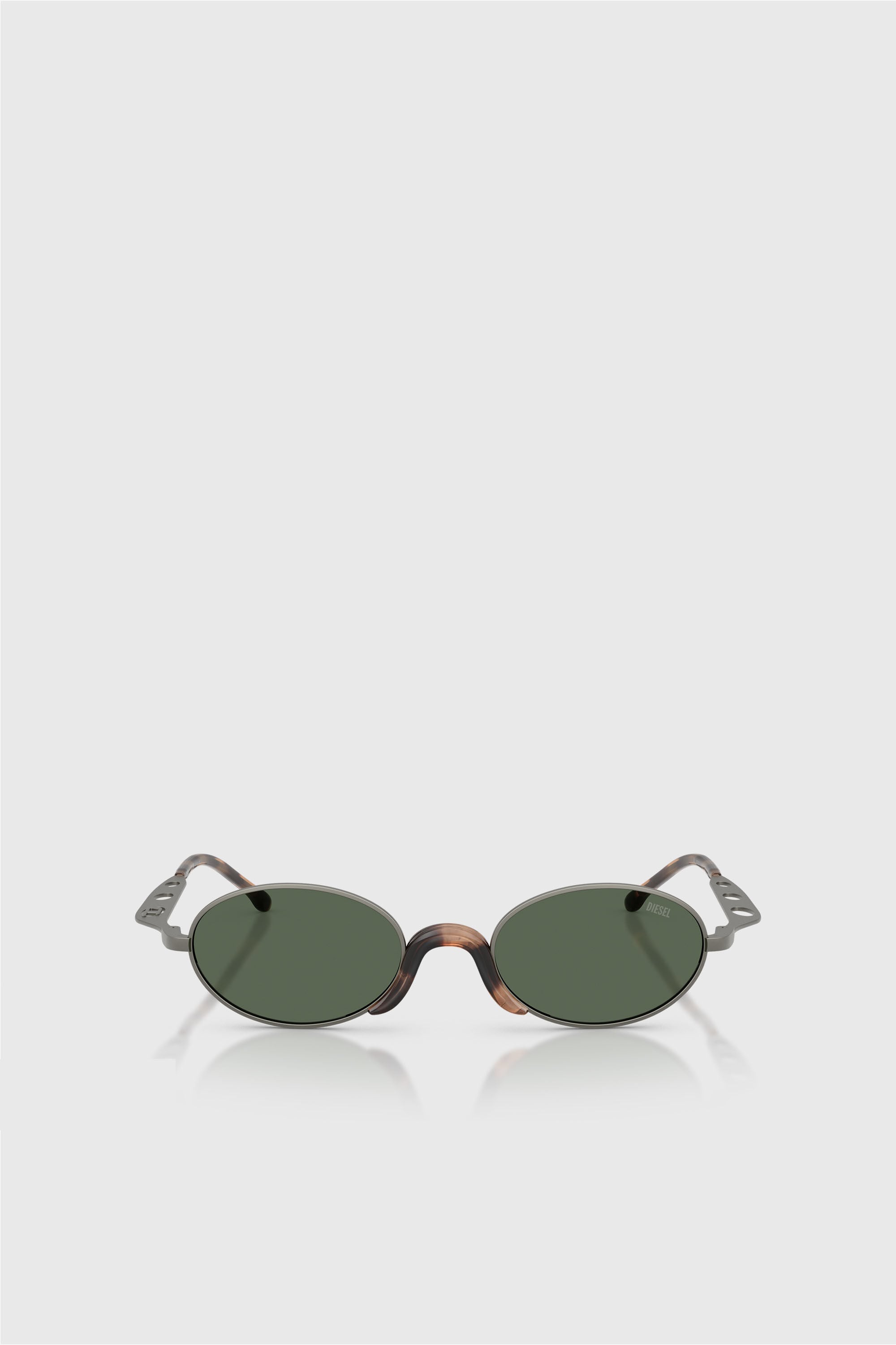 Diesel - 0DL1023T, Unisex's Pilot Sunglasses in Black/Green - 1