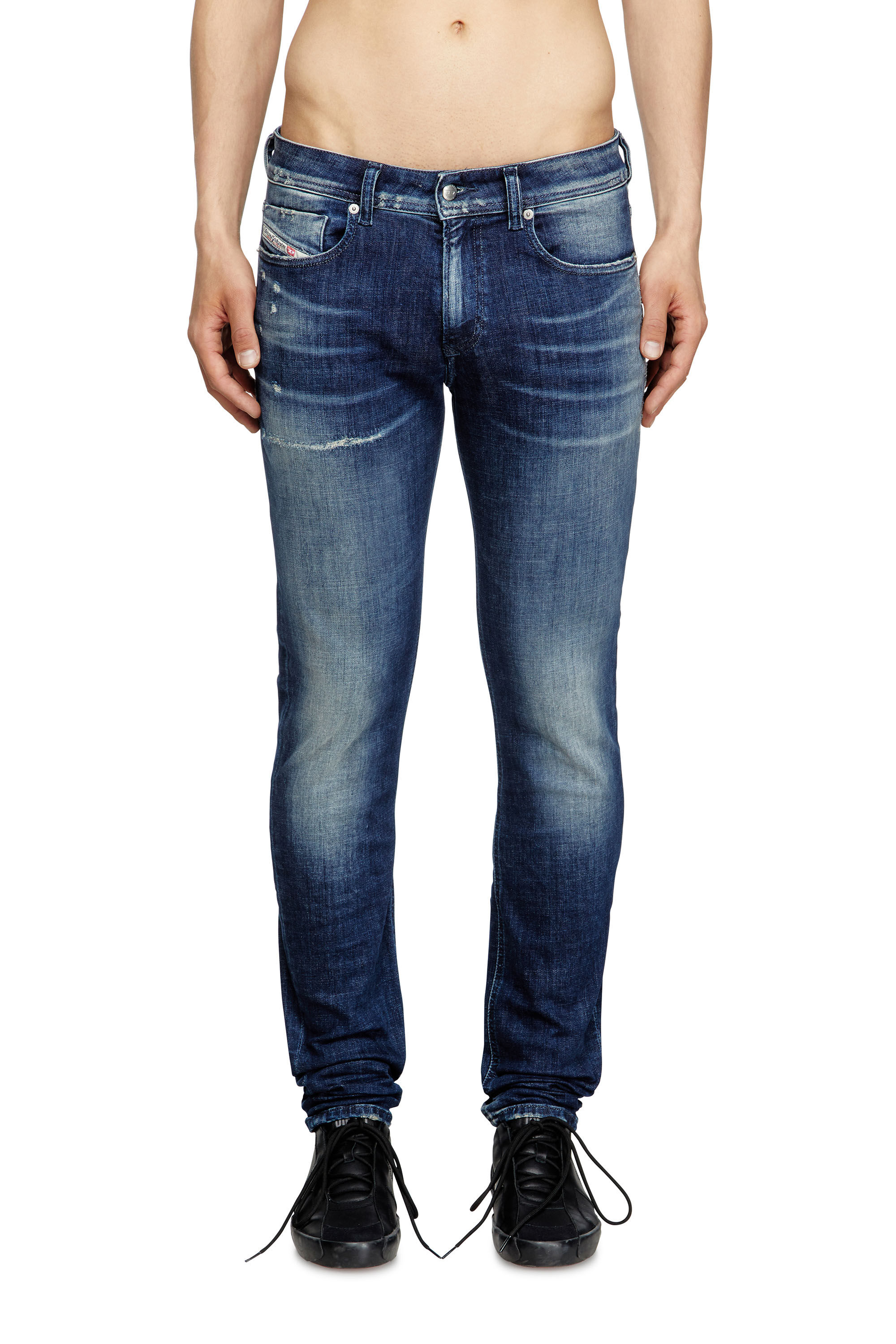 Diesel - Skinny Jeans 1979 Sleenker 09L97 Homme, Bleu Foncé - Image 3