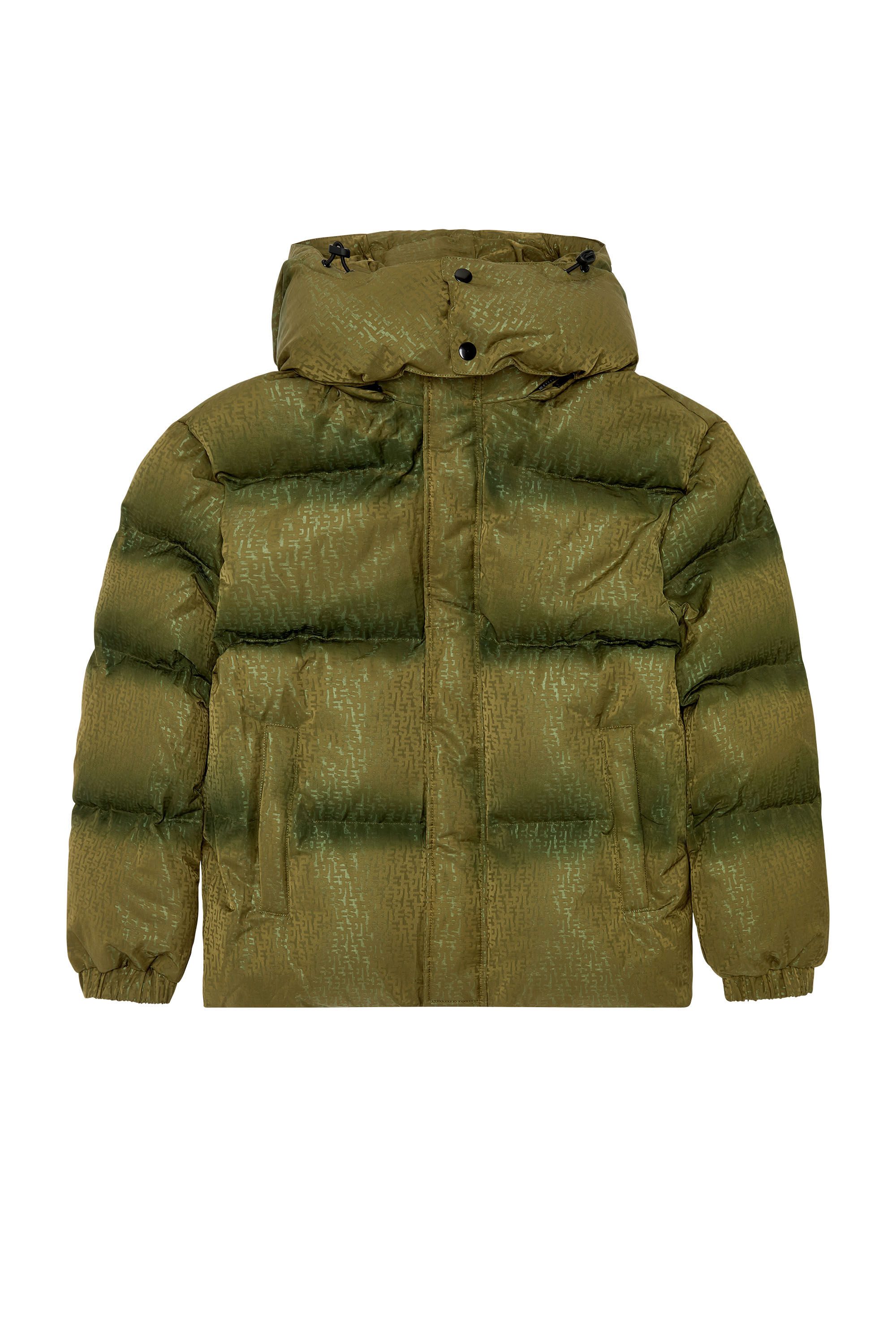 Diesel - W-ROLFYS-MON, Veste doudoune avec motif monogram Homme in Vert - 2