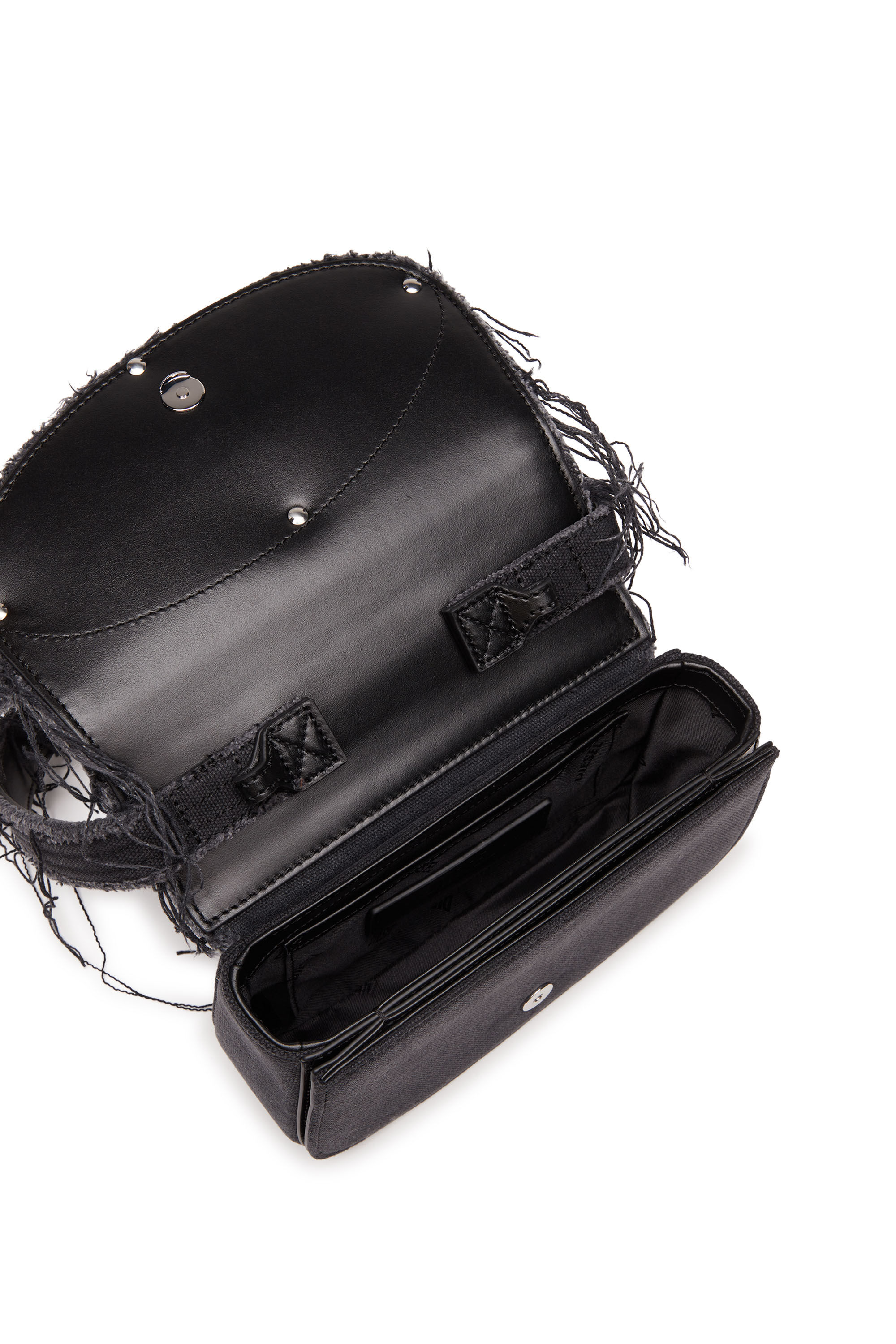 Women's 1DR-Iconic shoulder bag in canvas and leather