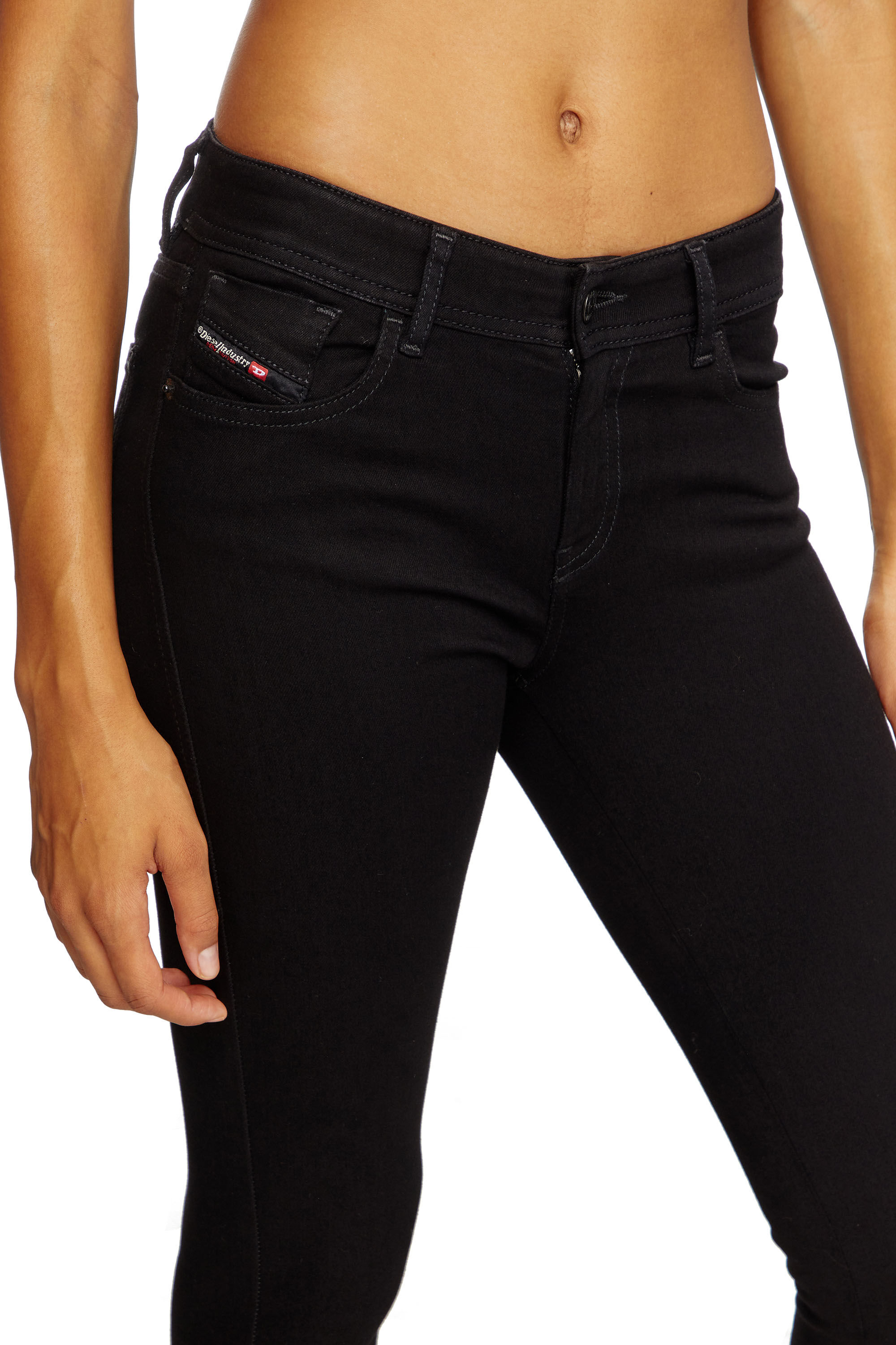 2017 SLANDY HIGH femme jean noir super skinny Diesel