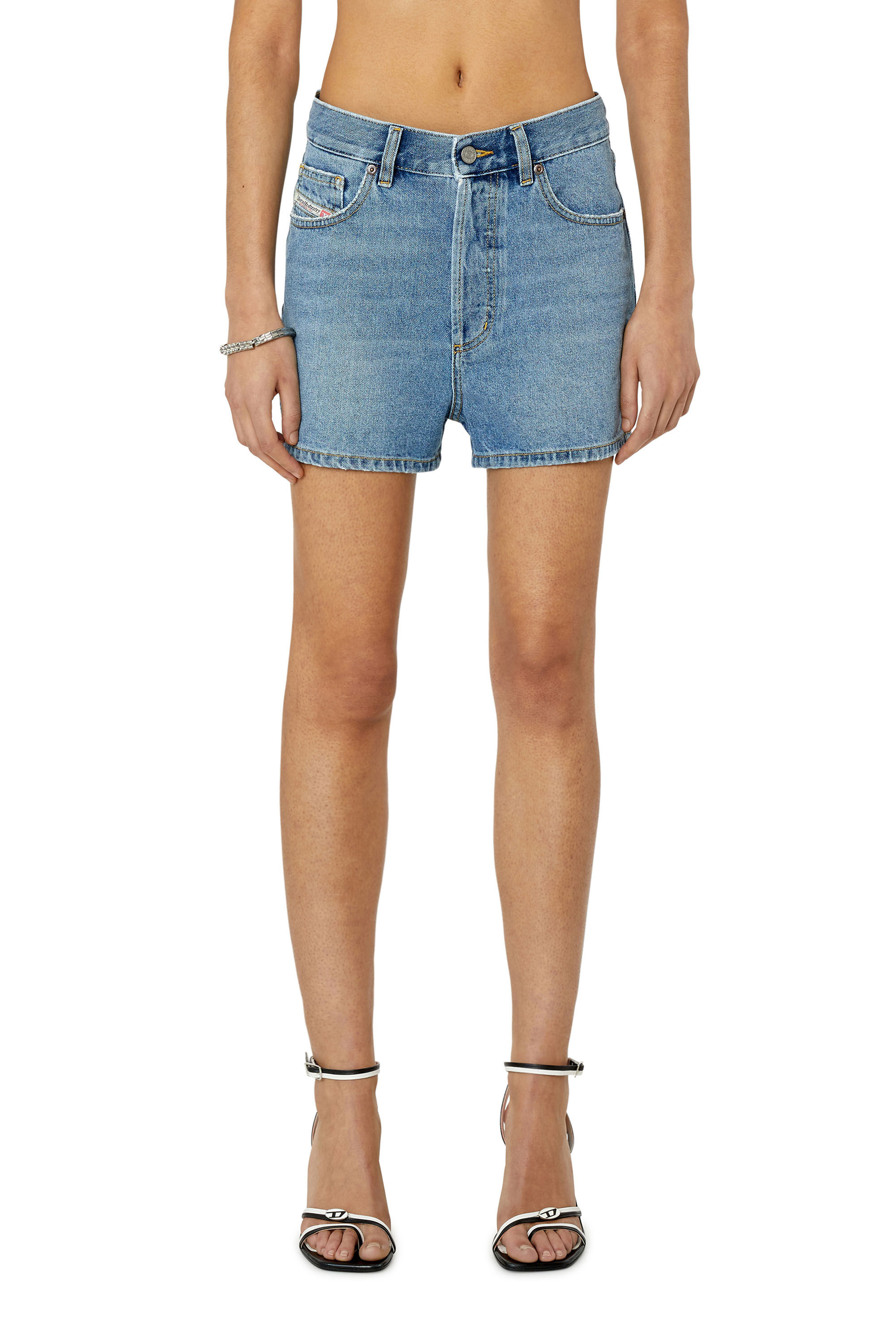 Diesel - D-GER, Short en denim Femme in Bleu - 3