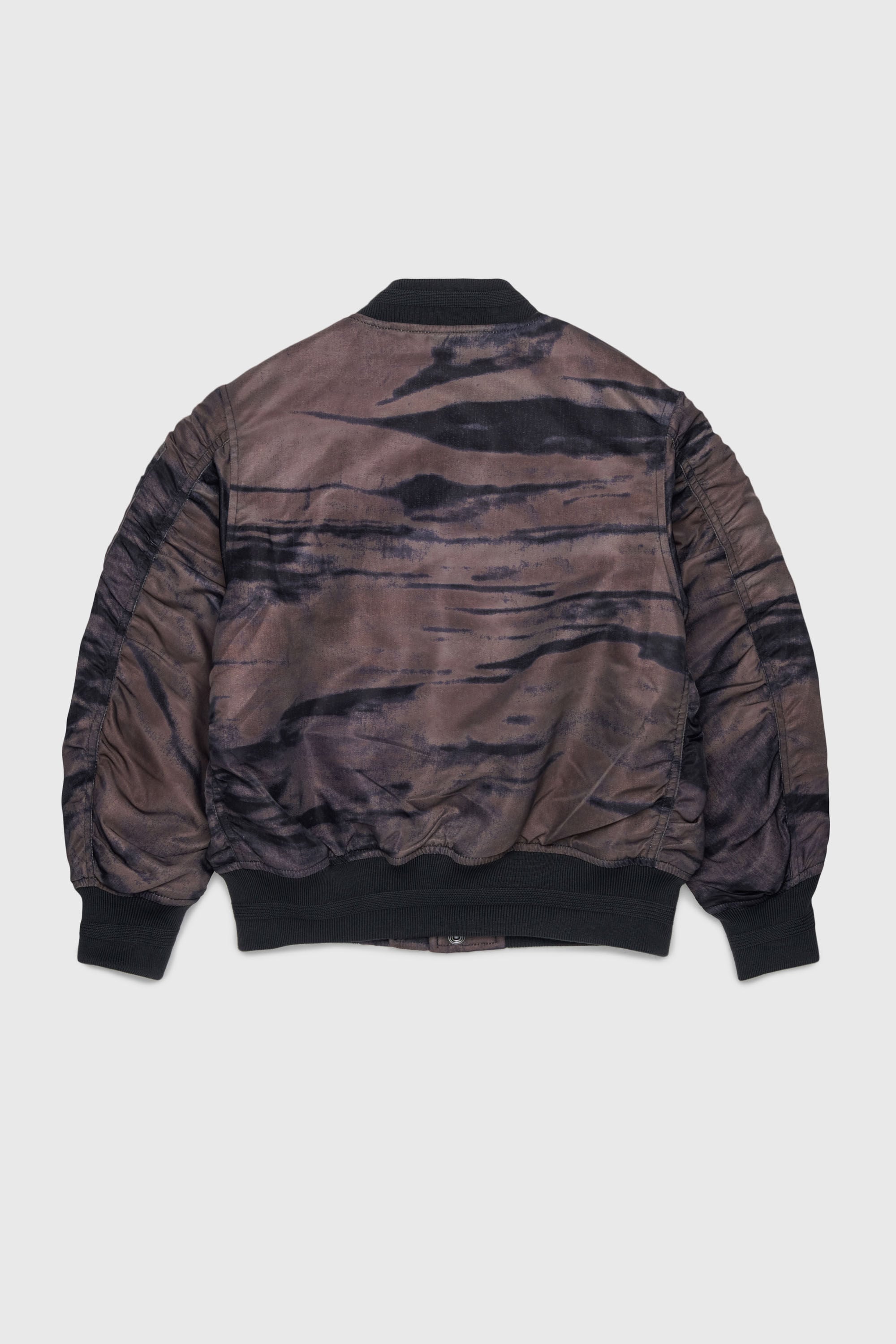 Diesel - JAKEPSDLBZ, Man's Nylon bomber jacket with quilted lining in Green - 2