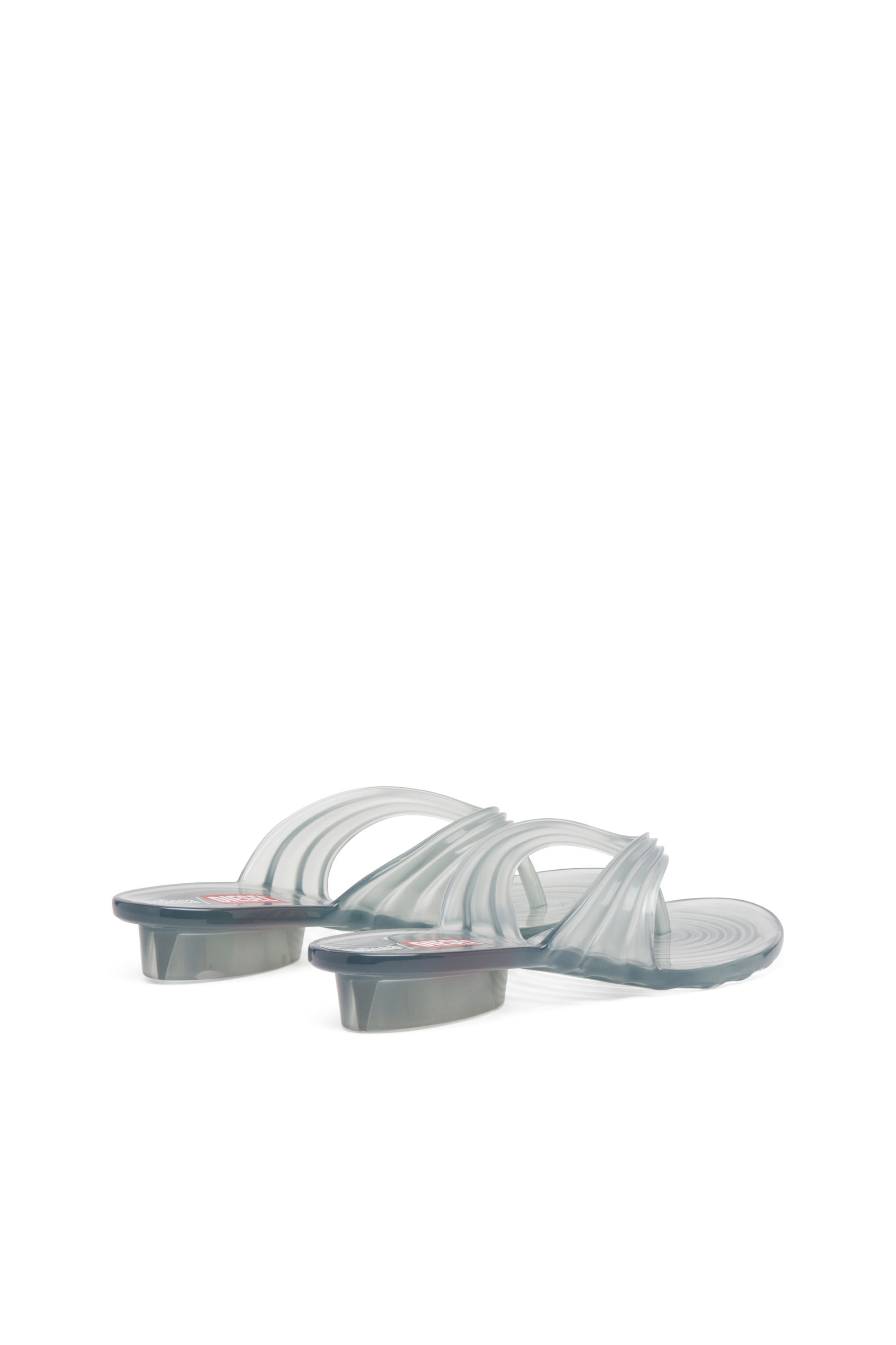 Diesel - MELISSA QUANTUM THONG, Tong sculpturale en Melflex&reg; Femme in Gris - 3