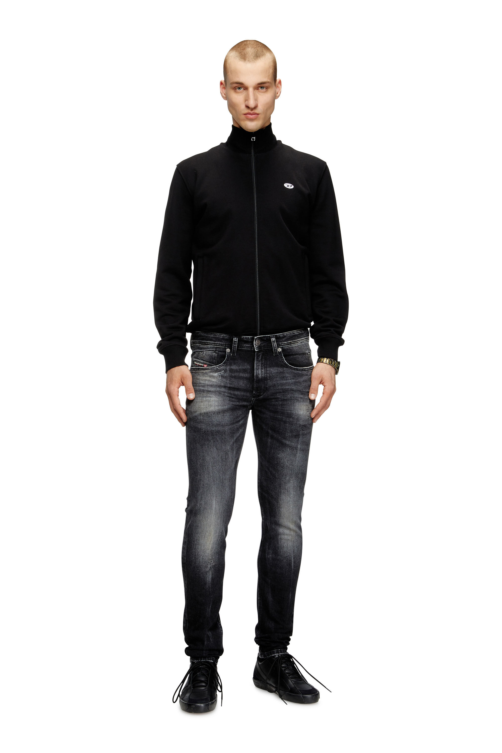 Diesel - Skinny Jeans 1979 Sleenker 0DBDP Homme, Noir/Gris foncé - Image 1