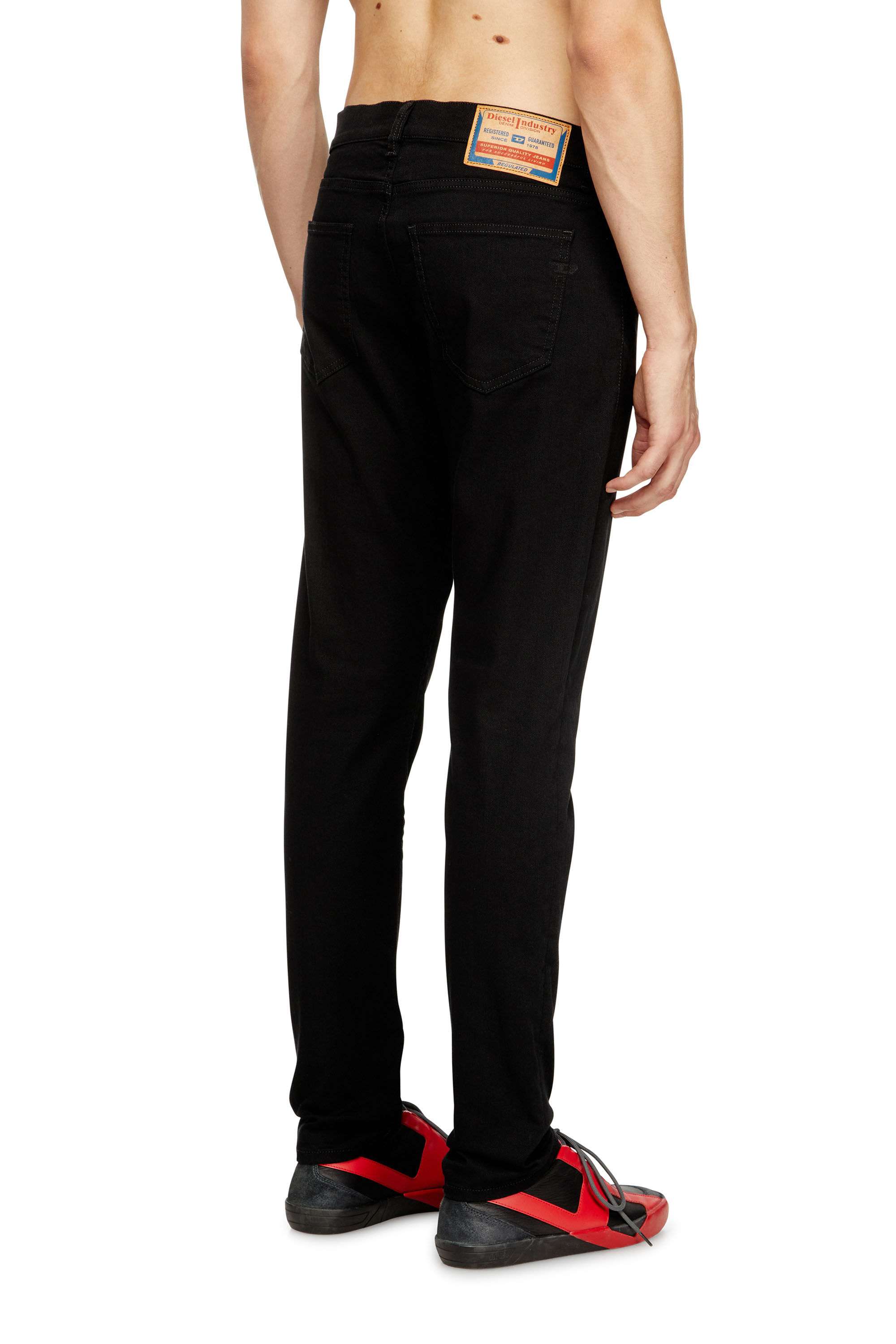 Diesel - Slim Jeans 2019 D-Strukt 069YP Homme, Noir/Gris foncé - Image 4