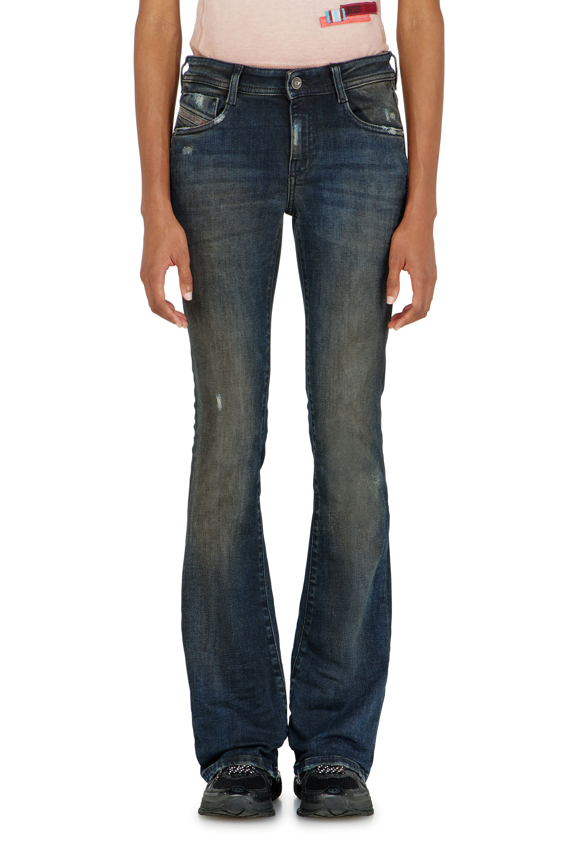 Diesel - Bootcut Jeans 1969 D-Ebbey 09P69 Femme, Bleu Fonc&eacute; - Image 4