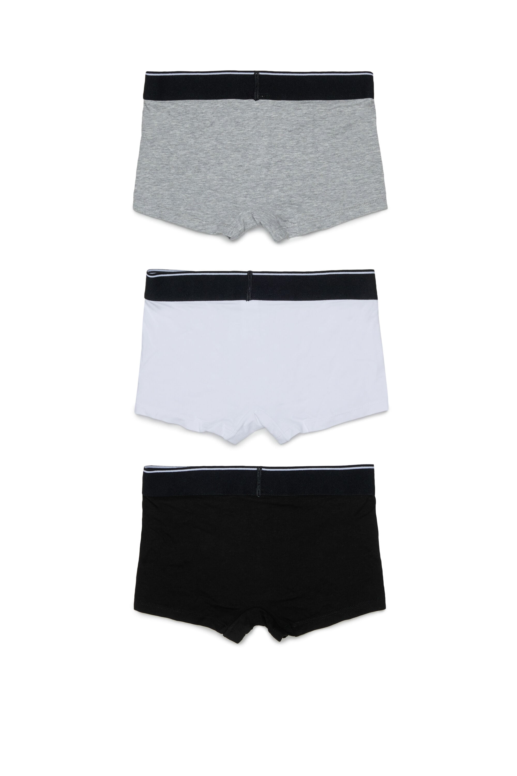 Diesel - UM-UGINTRIPACK-DD, Man's 3-pack boxer briefs in stretch cotton in Black/Grey - 2