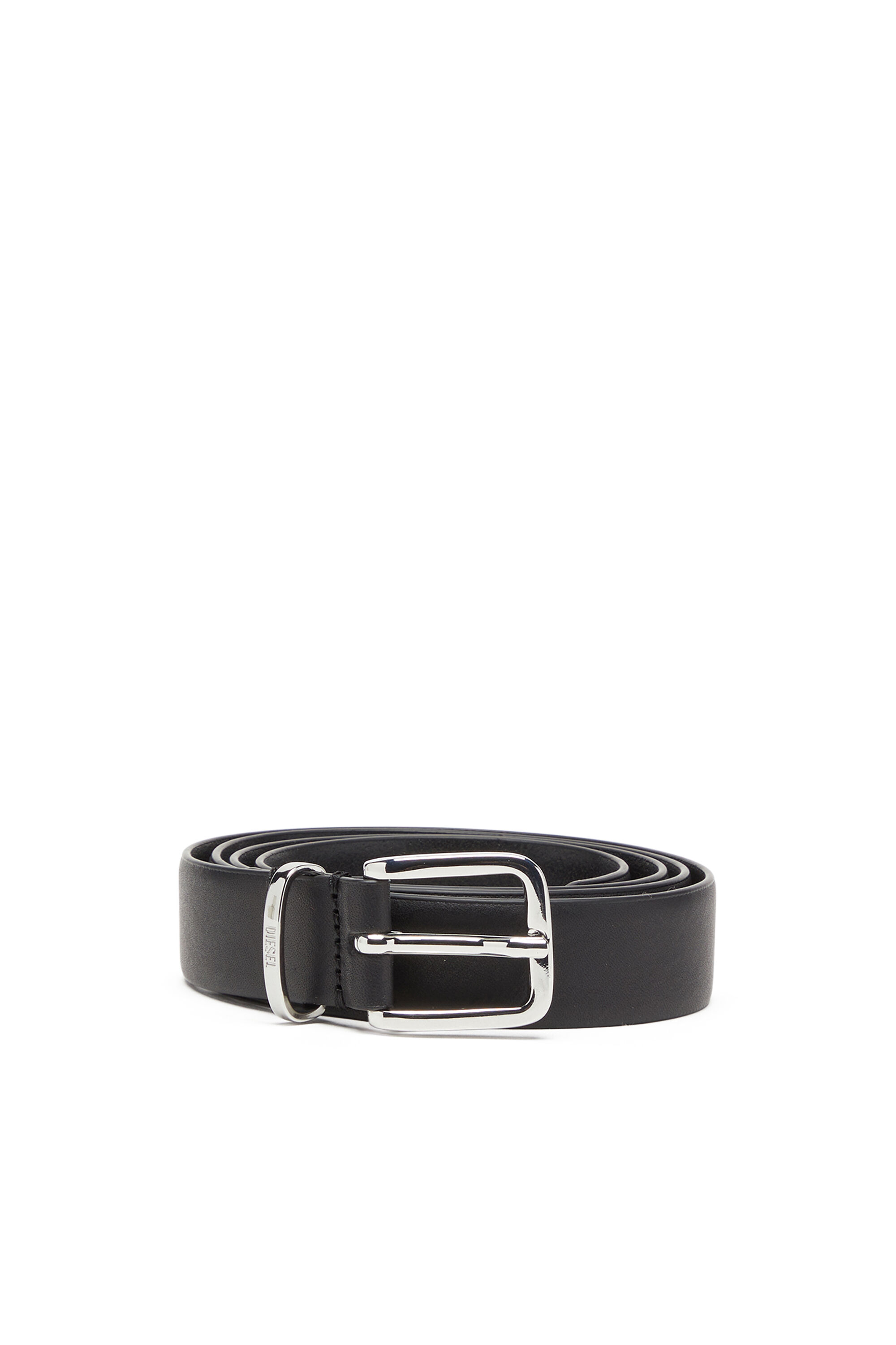 Diesel - B-BISCOTTO W KNOT 25, Ceinture nœud en cuir 2,5 cm Femme in Noir - 1