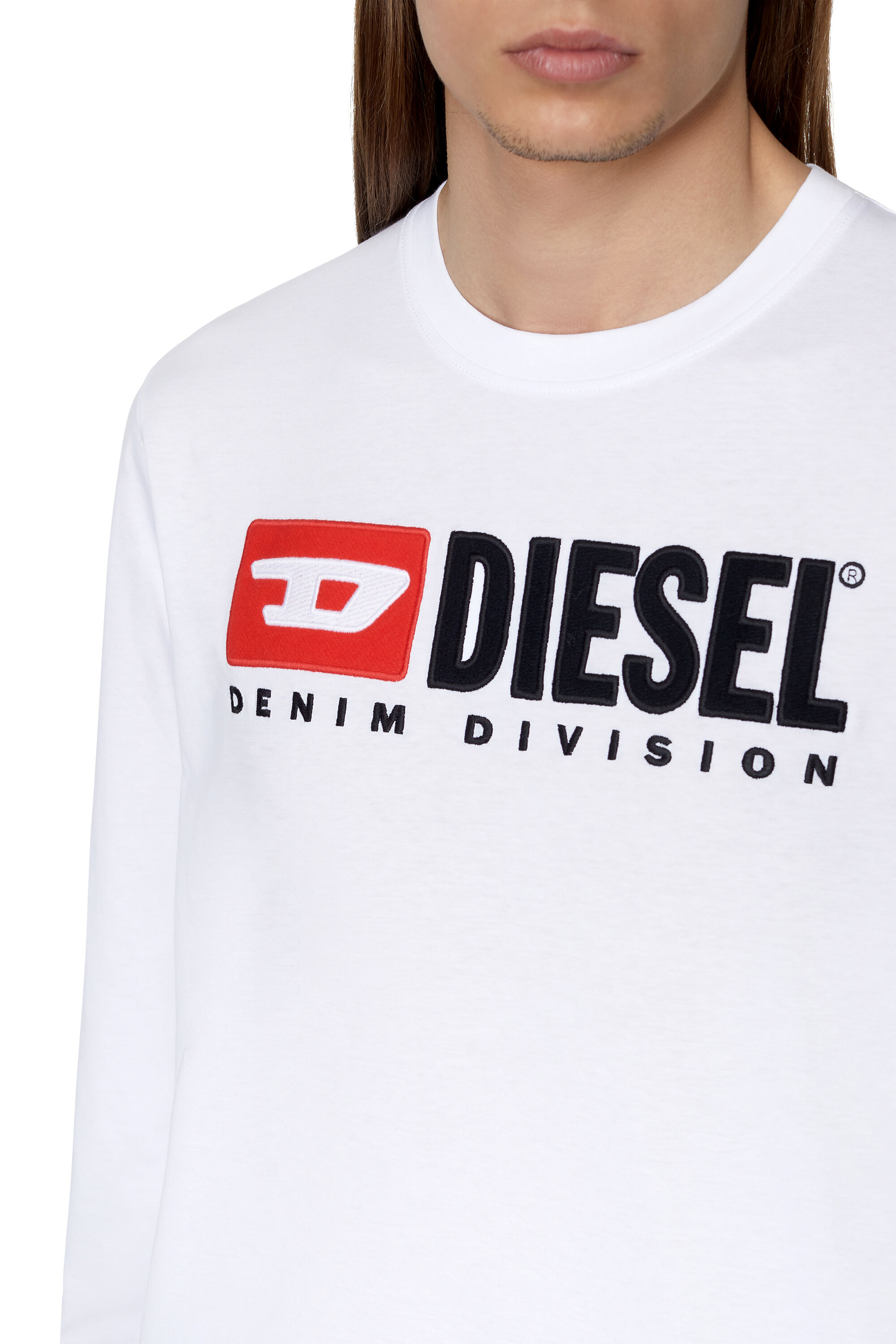 Diesel - T-JUST-LS-DIV, Blanc - Image 6