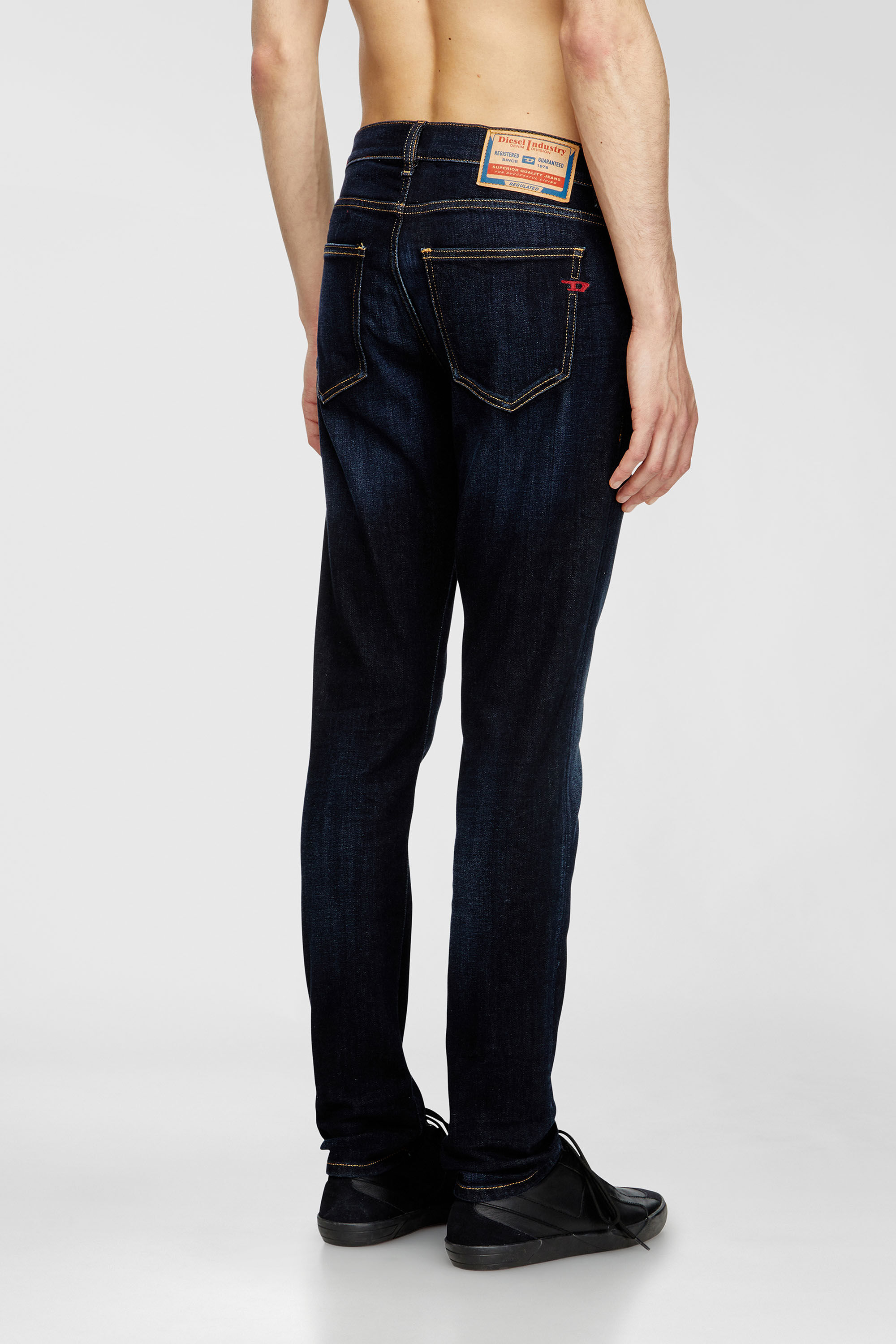 Diesel - Slim Jeans 2019 D-Strukt 009ZS Homme, Bleu Fonc&eacute; - Image 3
