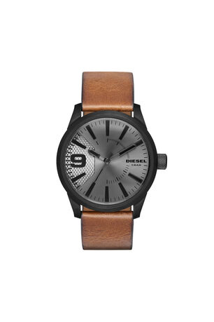 Rasp montre avec bracelet en cuir brun