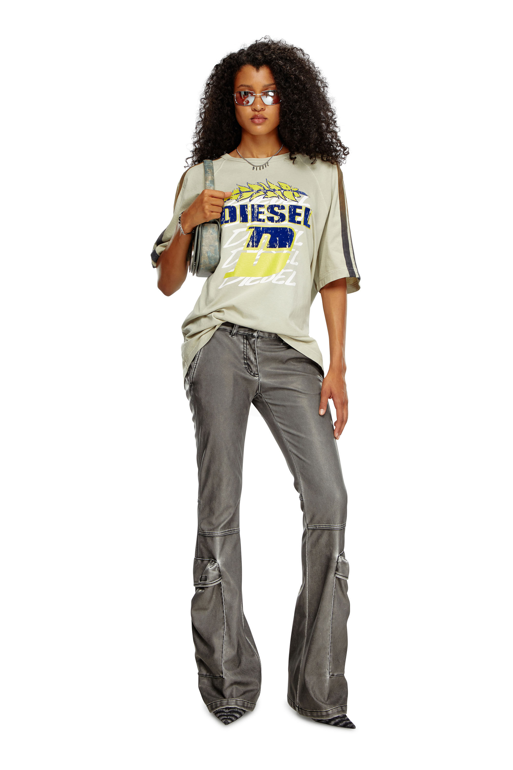 Pantalon délavé femme sale