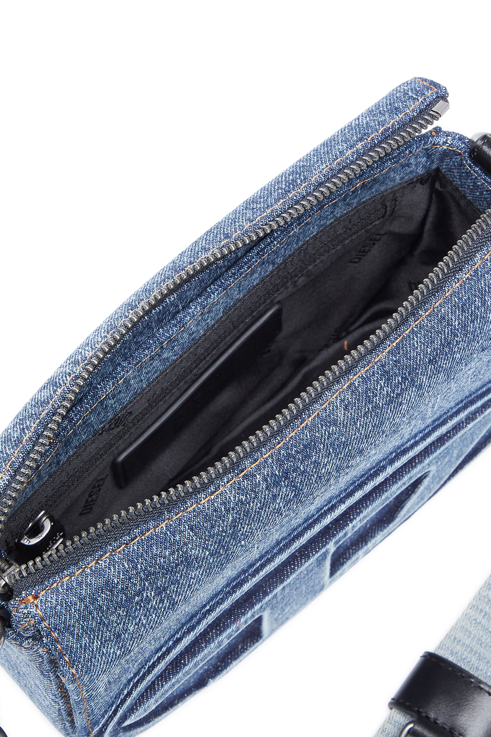 Diesel - 1DR CAMERA BAG, Sac caméra en denim solarisé Mixte in Bleu - 2