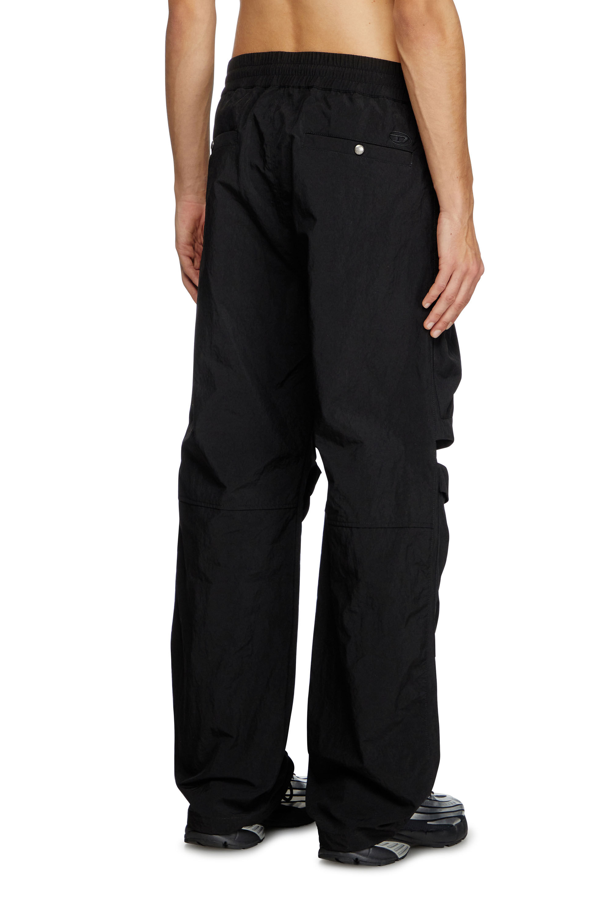 Men's Utility pants in overdyed nylon | Black | Diesel