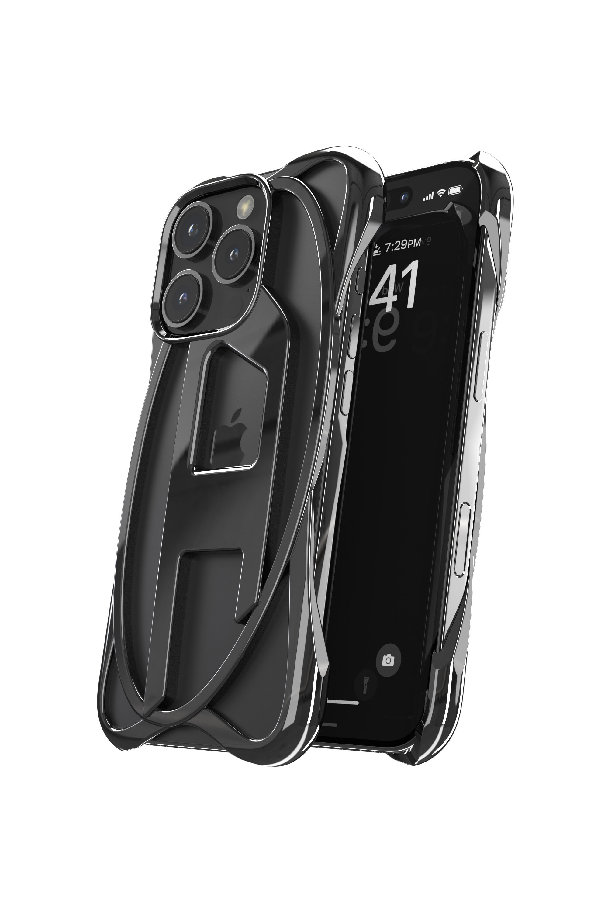 iPhoneアクセサリー DIESEL 60268 caged d case iPhone16Pro Women's Caged D Case iPhone 16 Pro | Black | Diesel {{Country}}