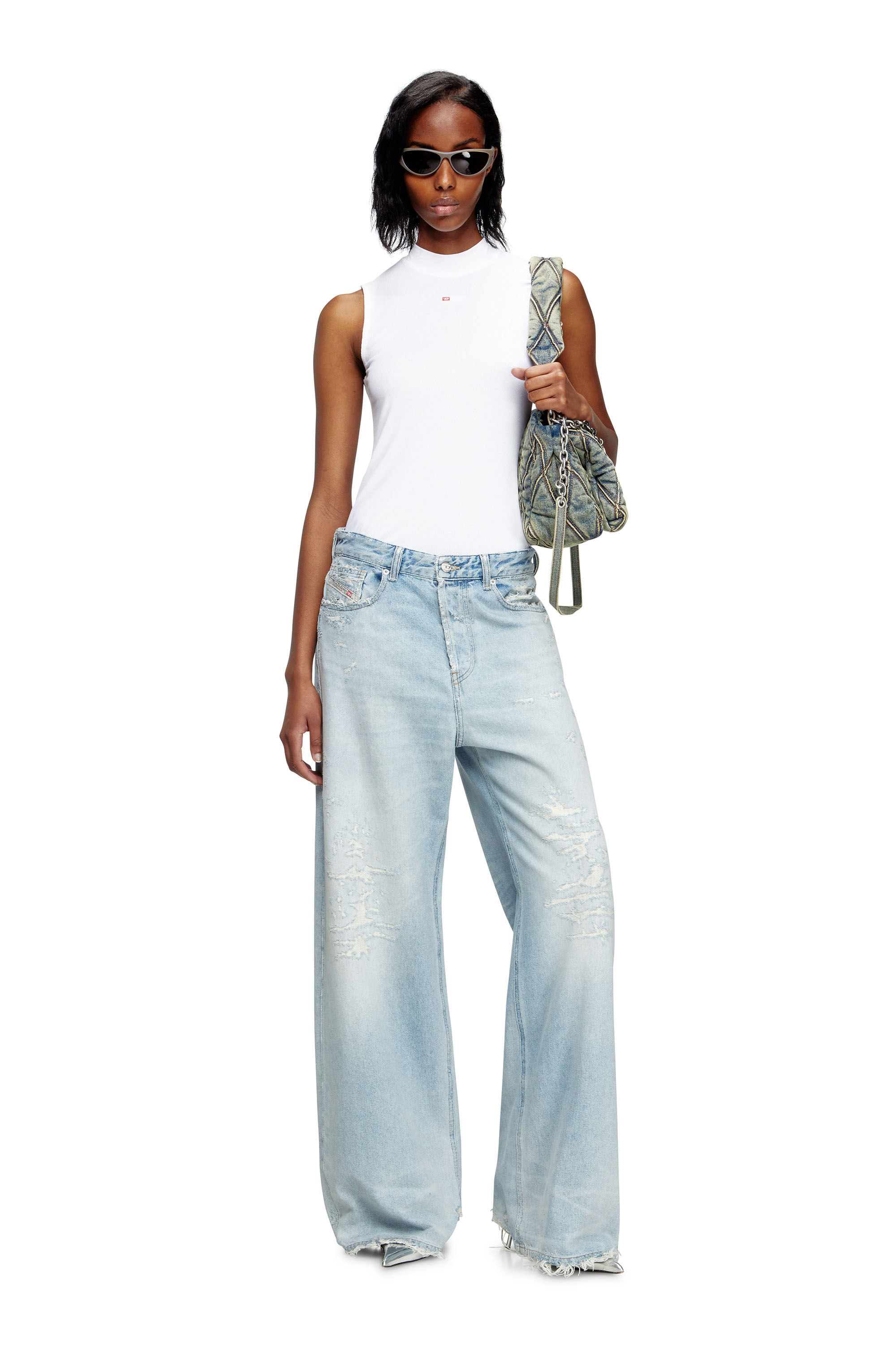 Diesel - Relaxed Jeans 1996 D-Sire 09M53 Femme, Bleu Clair - Image 1