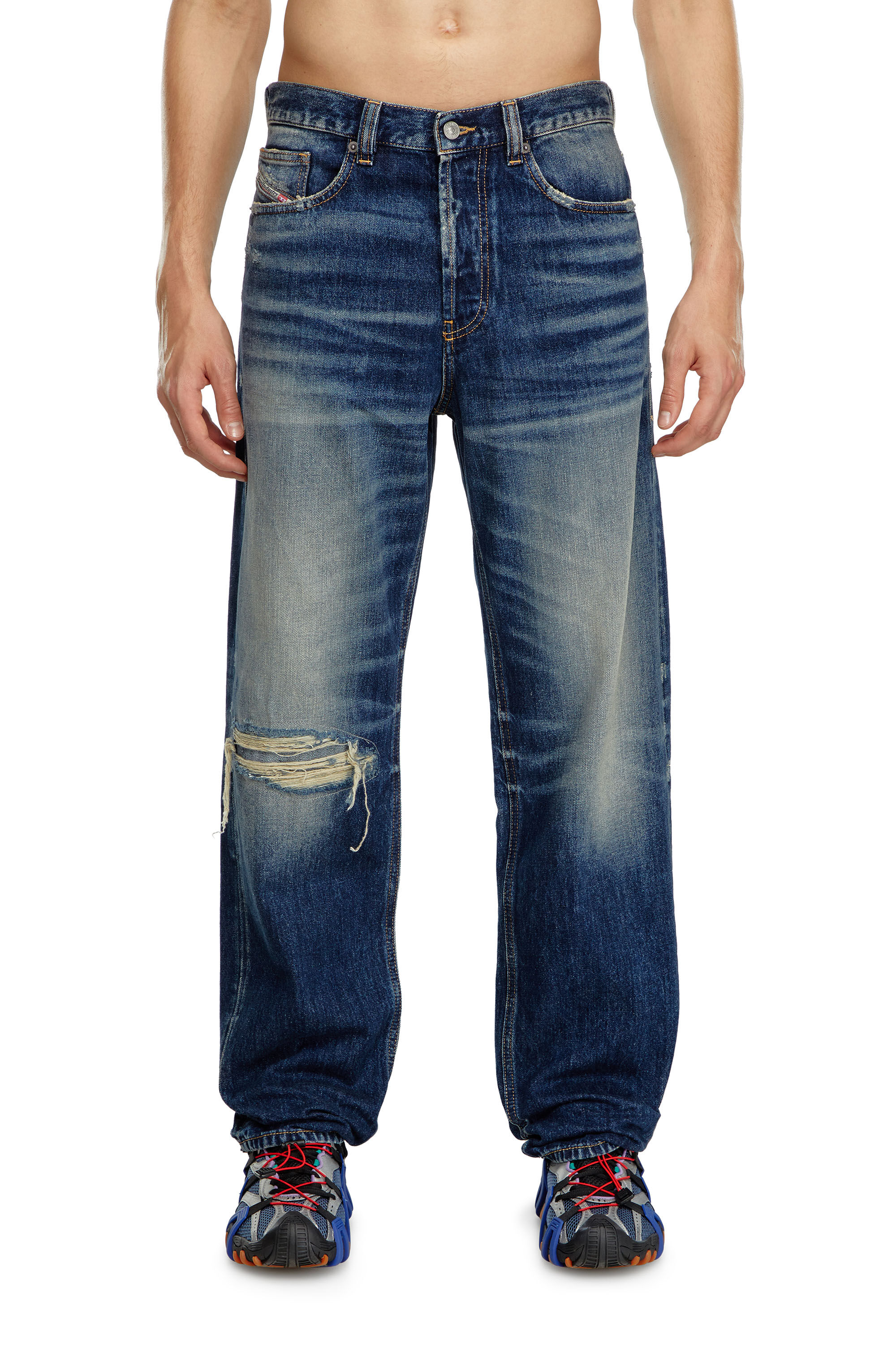 Diesel - Homme Straight Jeans 2010 D-Macs 09J95, Bleu Foncé - Image 3