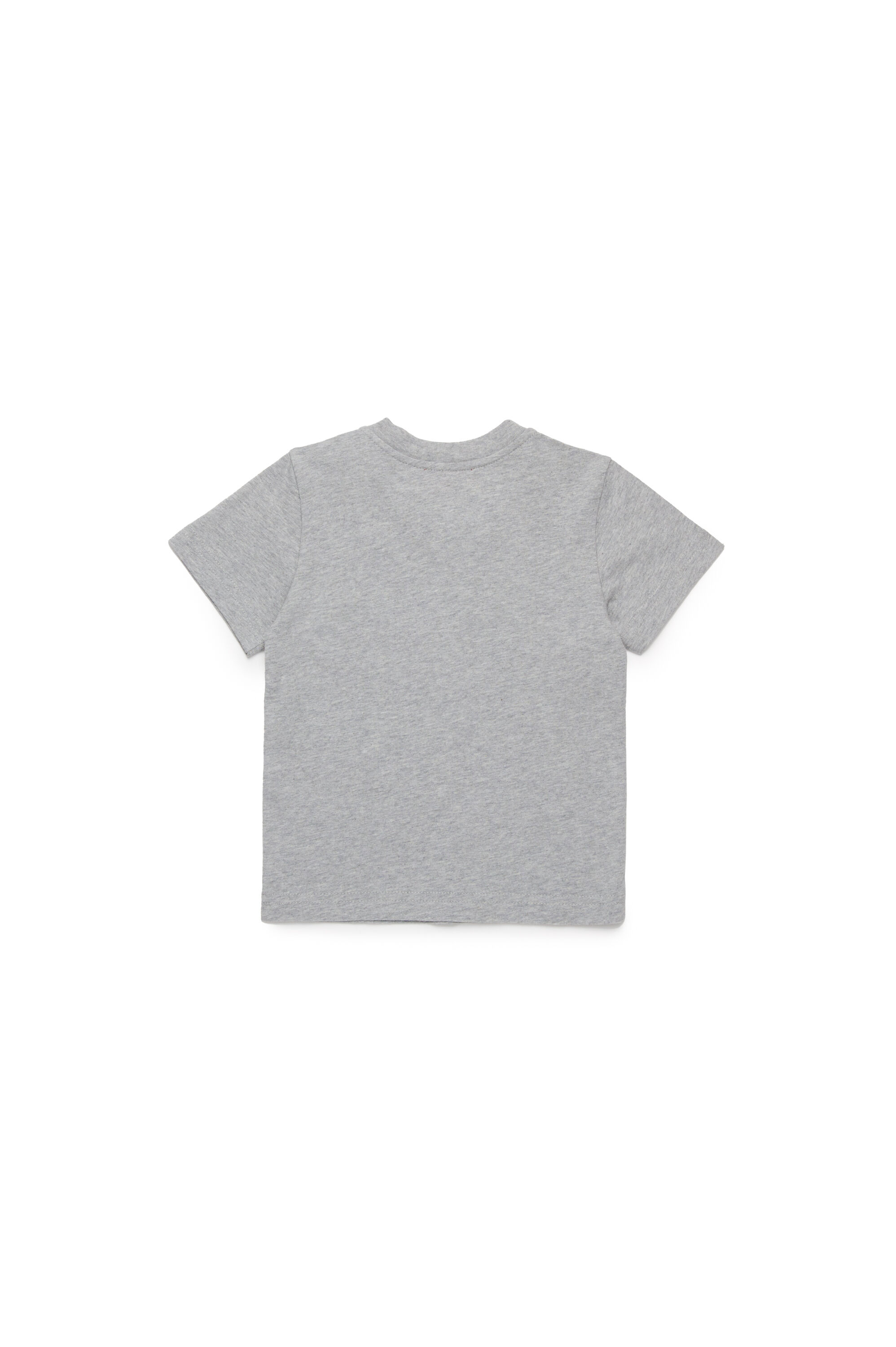 Diesel - TLULLIB, T-shirt avec logo en denim effiloché Homme in Gris - 2