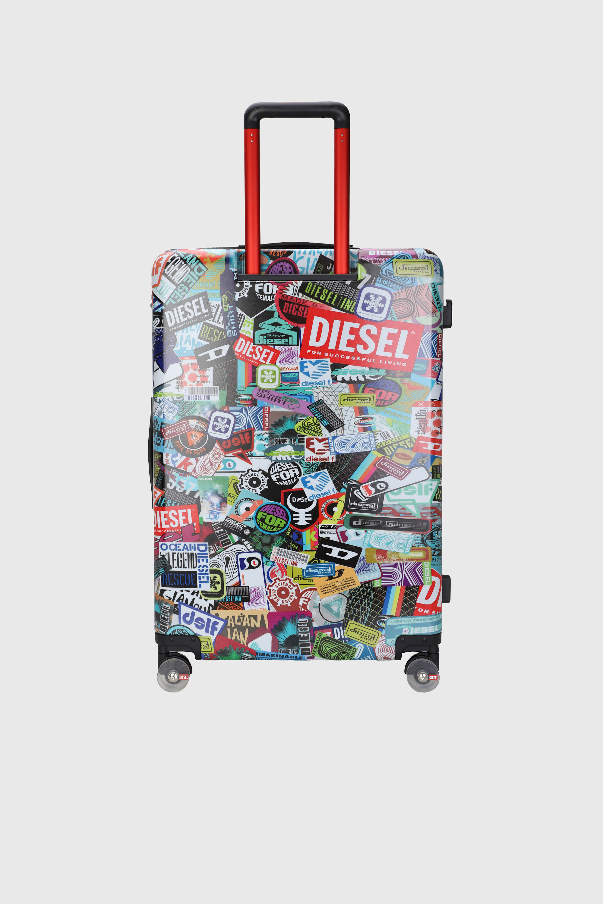 Diesel - DIESEL PC PRINTED TROLLEY-STICKERS- DSL0, Valise style sticker taille L Mixte in Polychrome - 2